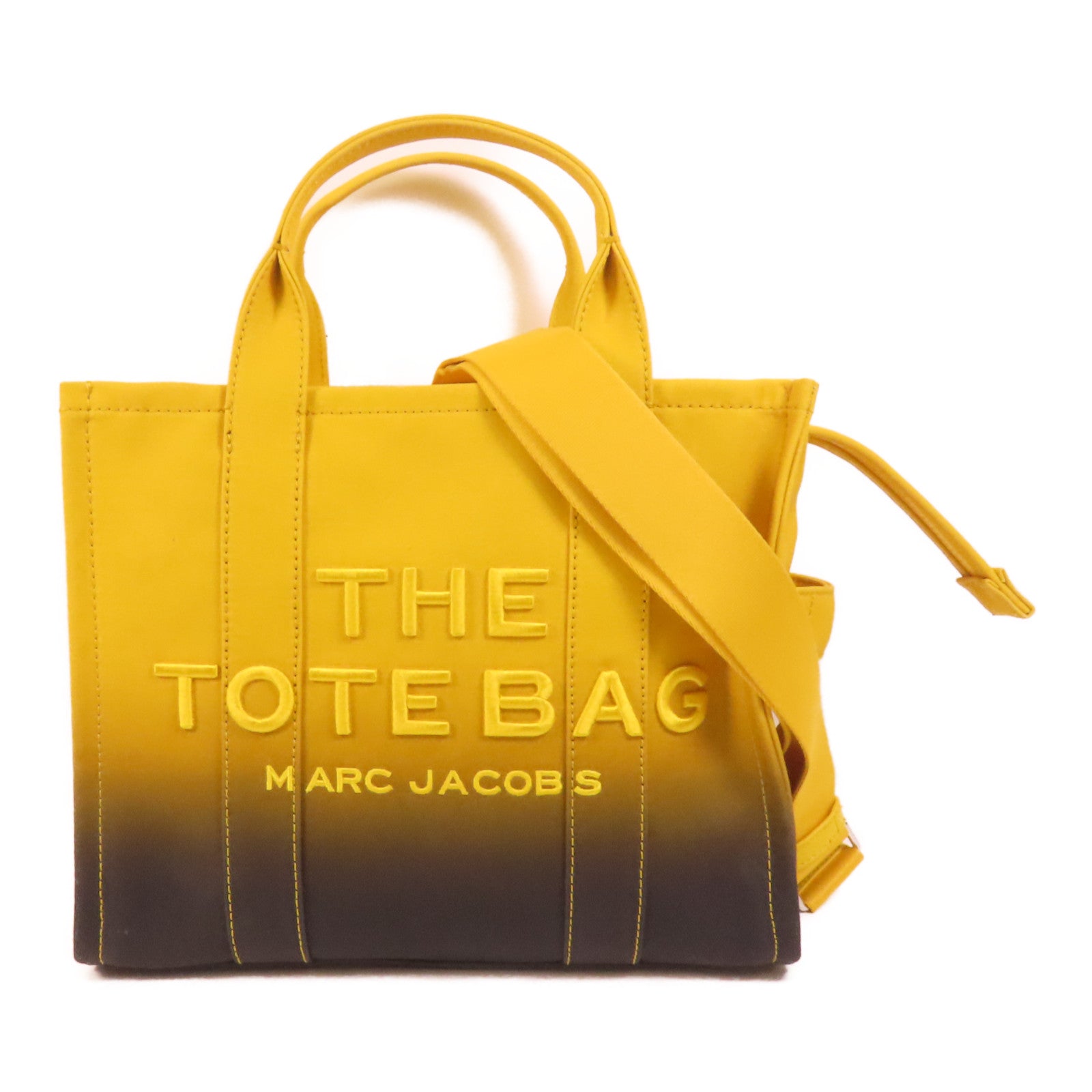 MARC JACOBS 帆布2 Way Shoulder銀扣手挽肩背兩用袋