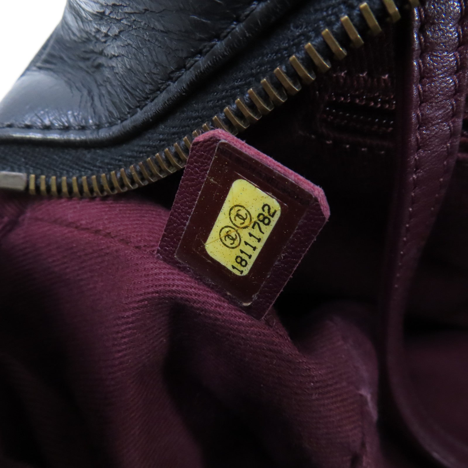 CHANEL 牛皮皮革2Way Chain Shoulder Bag金扣鏈帶手挽肩背袋兩用袋黑色