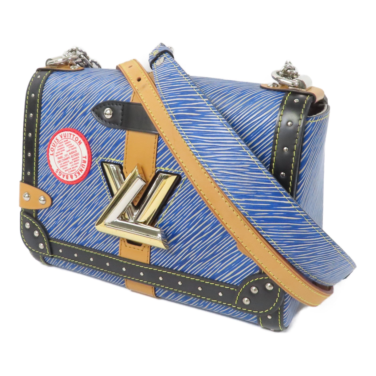 LOUIS VUITTON Epi Twist MM肩背袋藍色