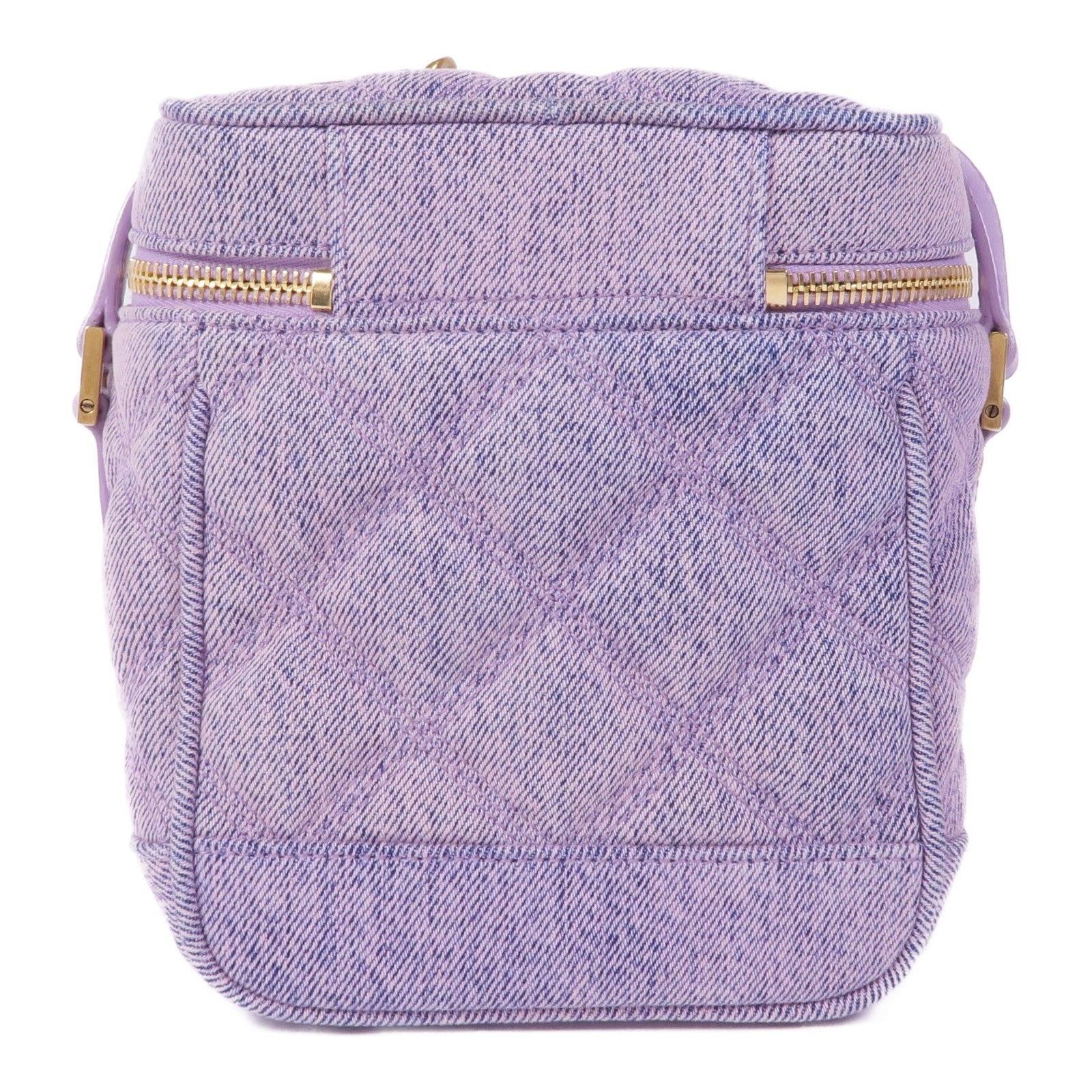 YVES SAINT LAURENT 牛仔布Paris 80's Vanity Bag金扣肩背袋