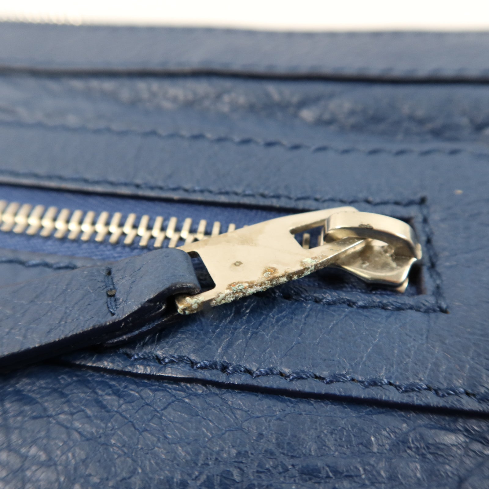 BALENCIAGA 牛皮皮革Clutch Bag銀扣手拿包