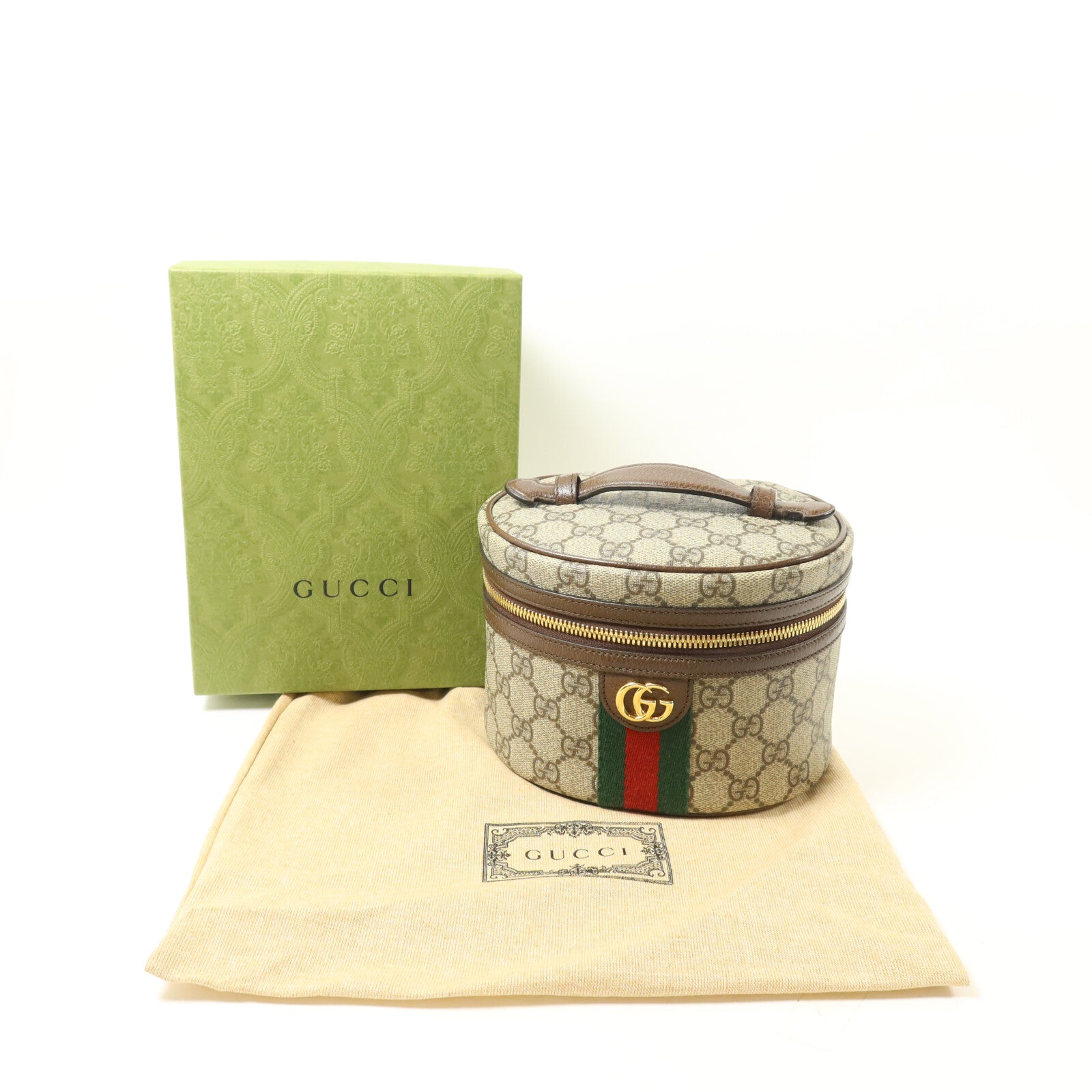 GUCCI 塗層帆布Ophidia GG-Supreme Vanity Case手挽袋