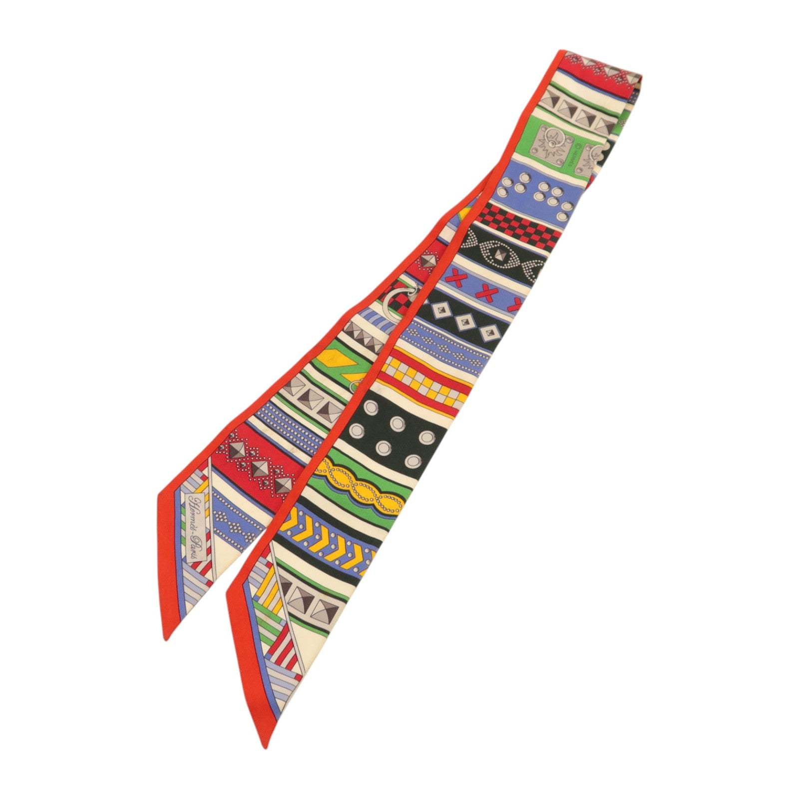 HERMES 絲質Twilly絲巾