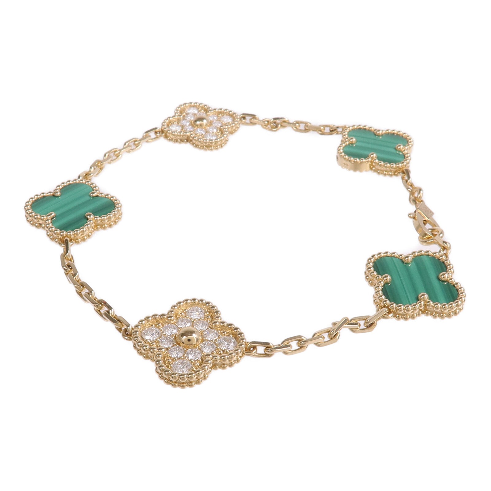 Van Cleef & Arpels 18K黃金Vintage Alhambra手鏈