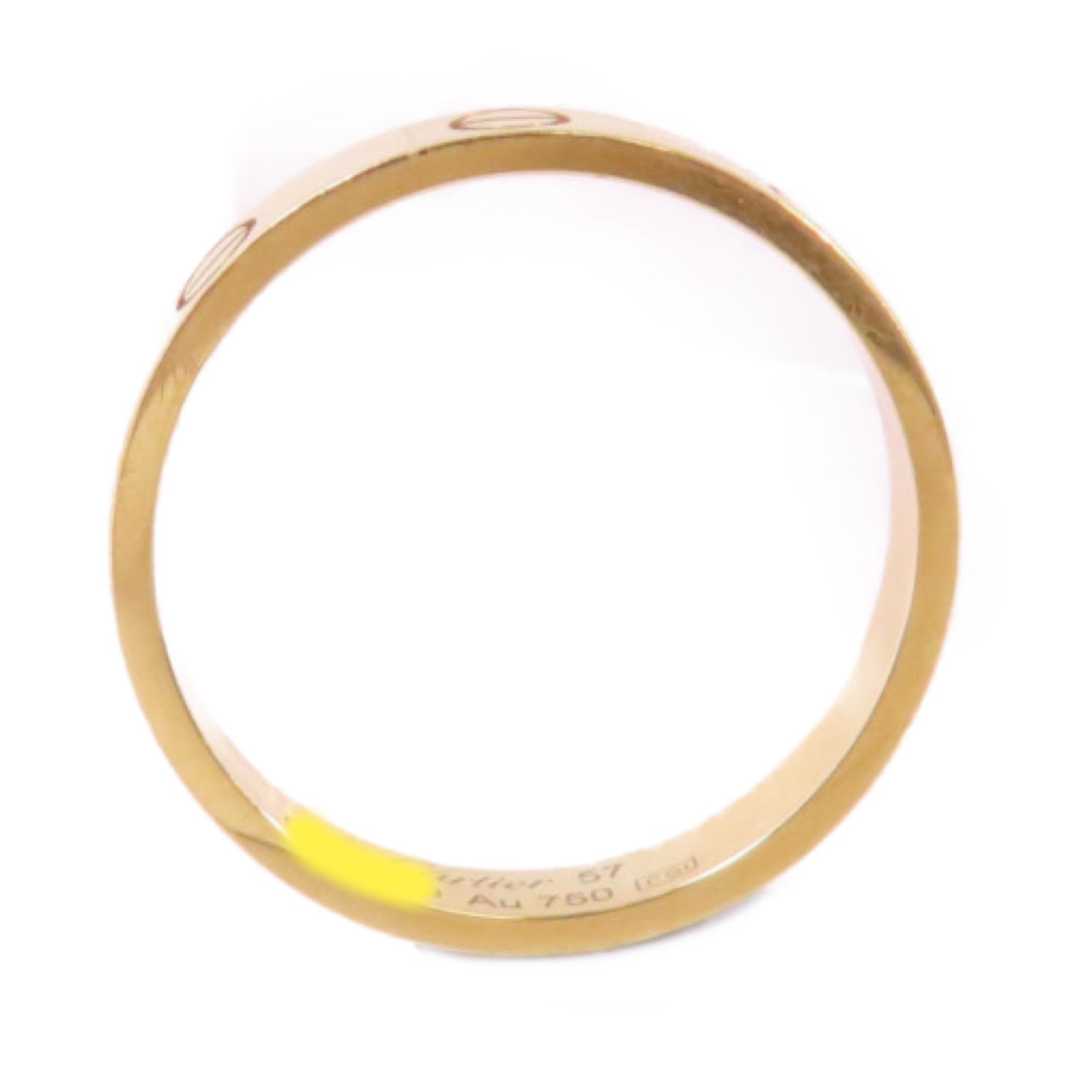 CARTIER 18K黃金Mini Love Ring戒指#57/US#8