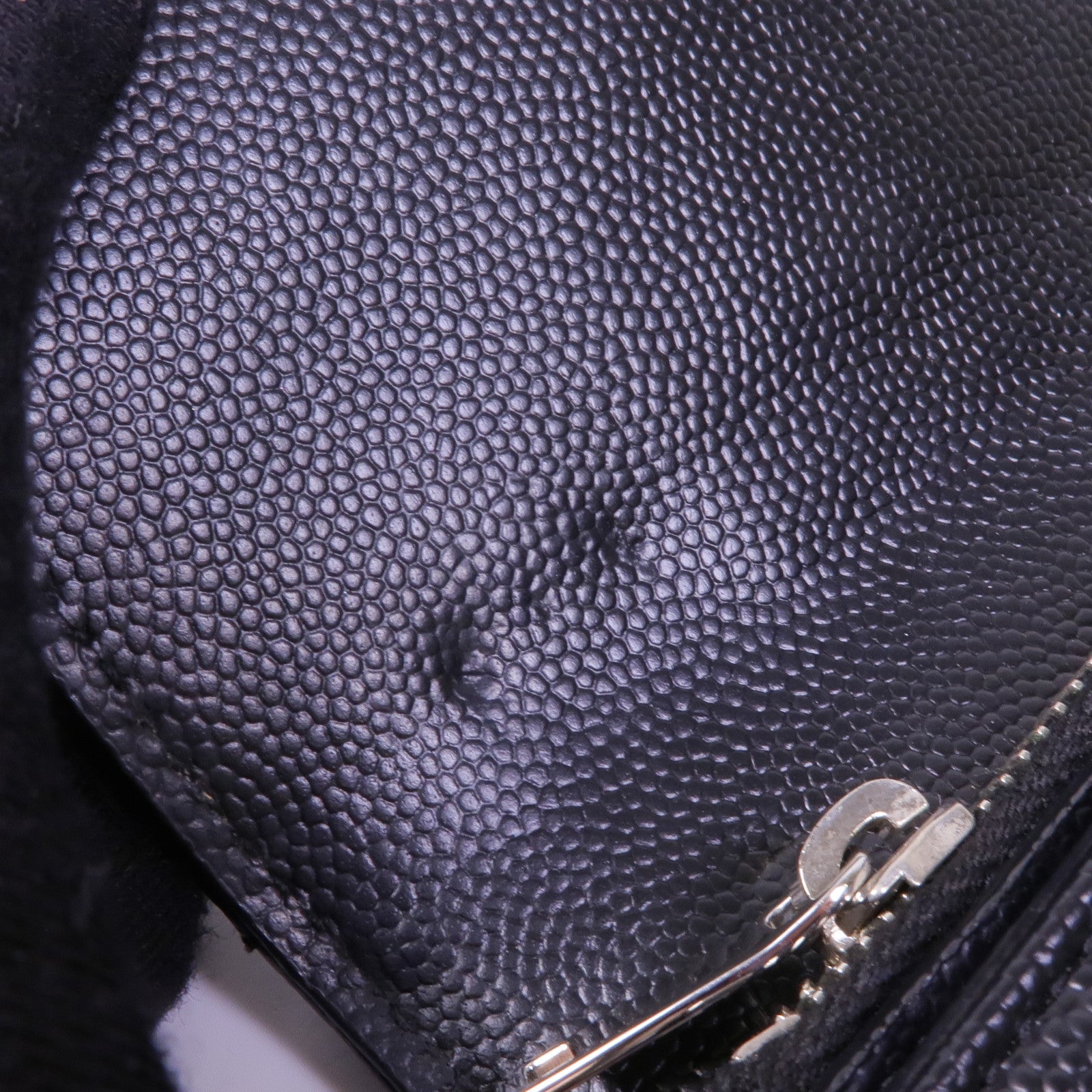 SAINT LAURENT 牛皮皮革Cassandre銀扣錢包