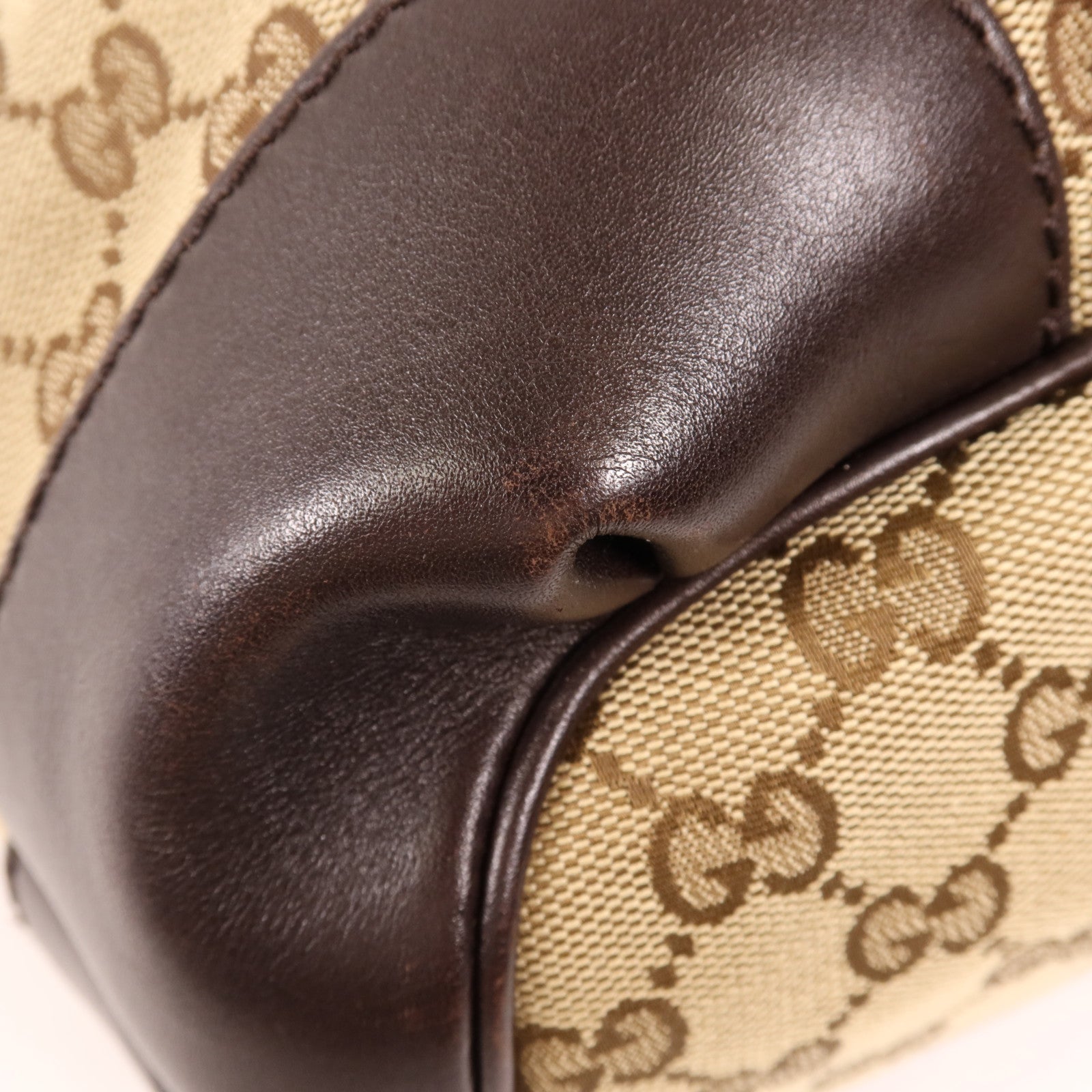 GUCCI 帆布2 Way Shoulder Bag金扣手挽肩背兩用袋