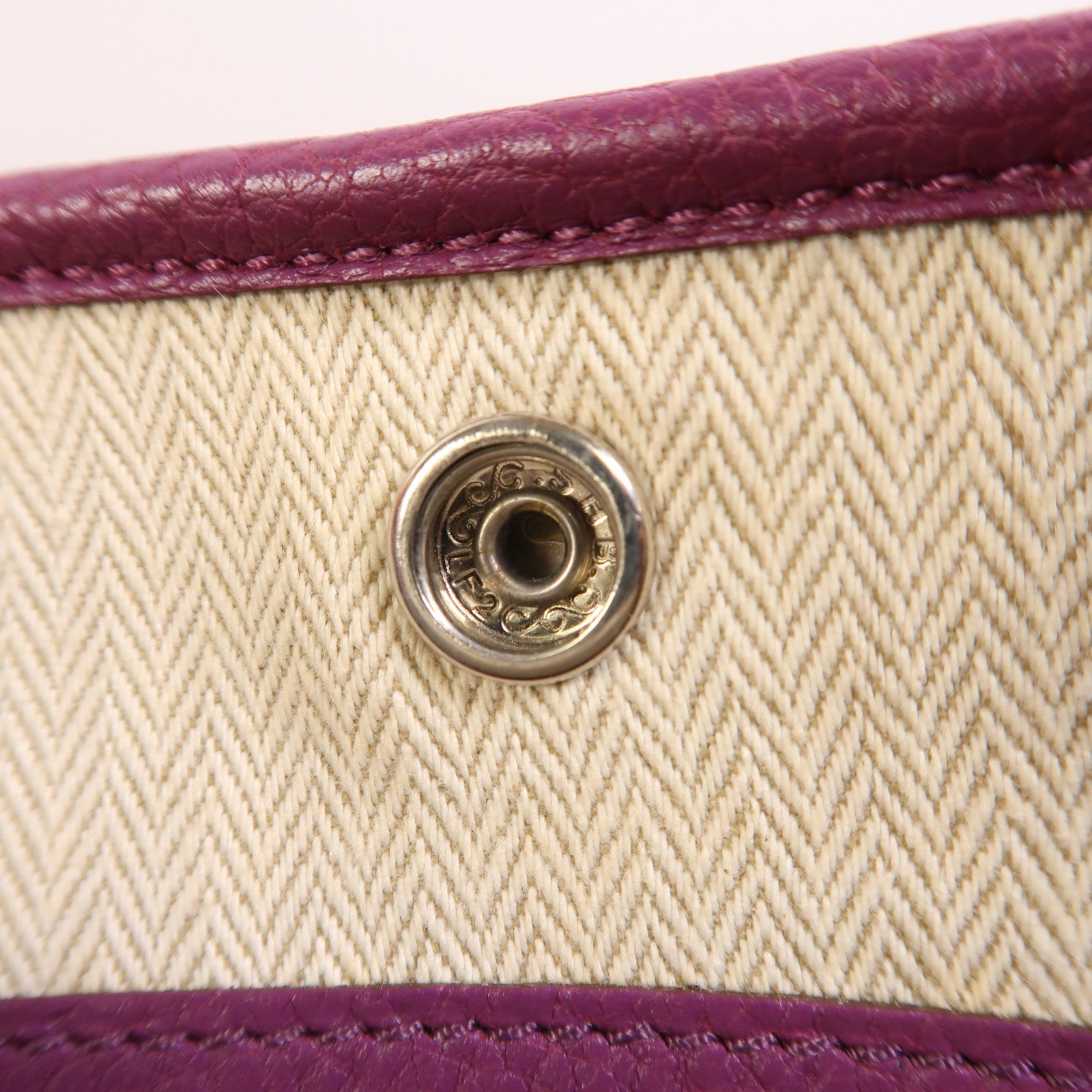HERMES Negonda皮革GardenParty PM銀扣手挽袋Anemone