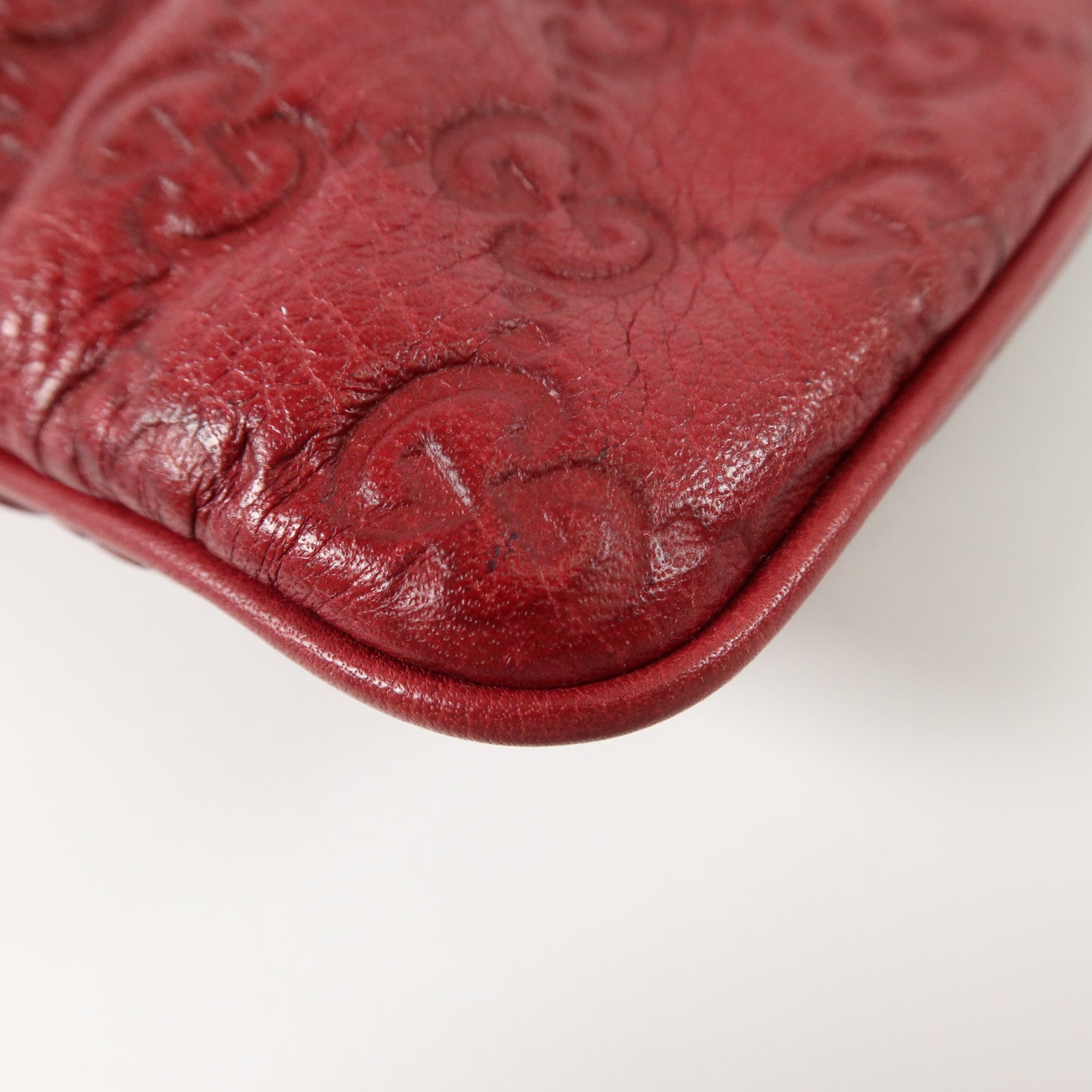 GUCCI 牛皮皮革Wristlet Clutch Bag金扣手拿包