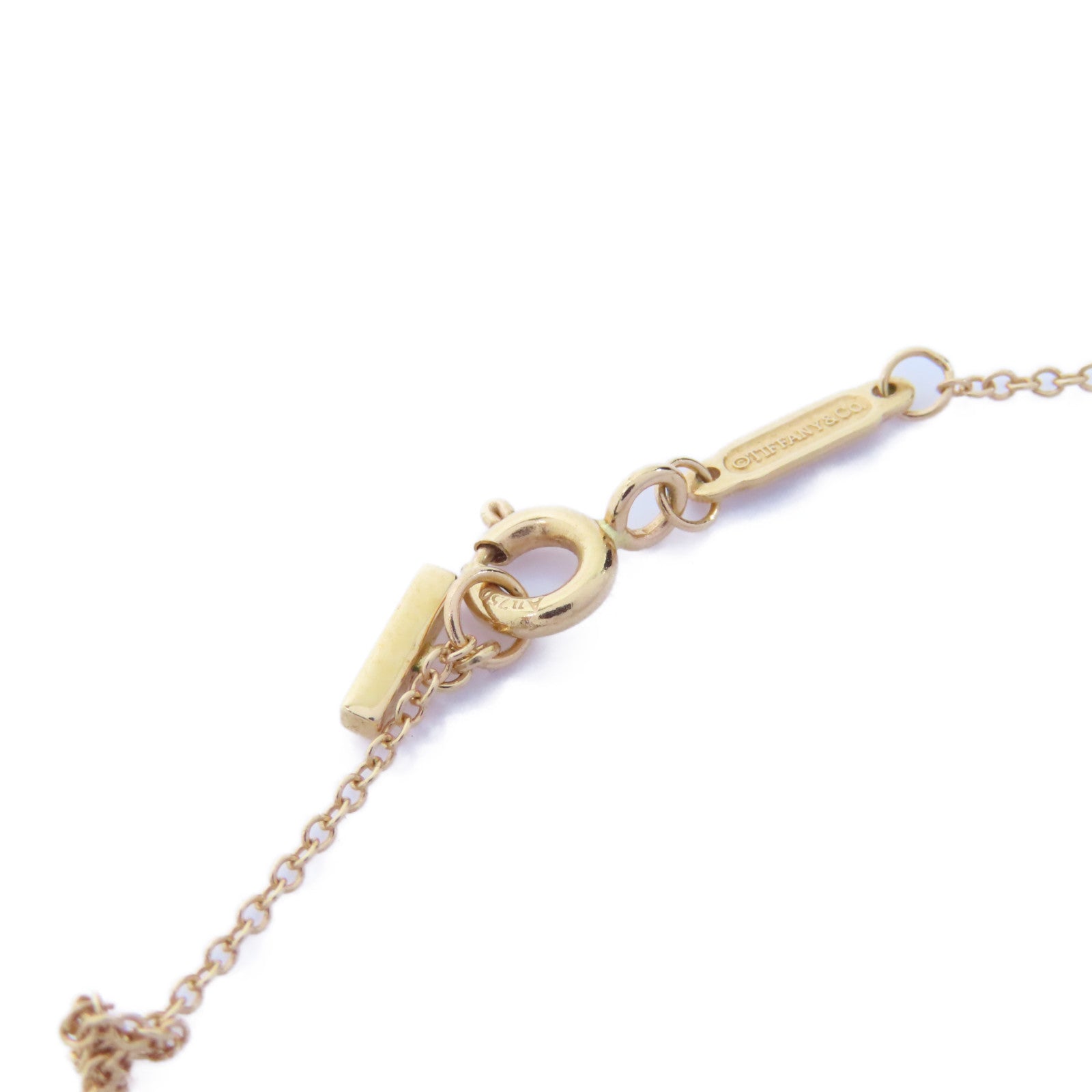 TIFFANY＆CO 18K黃金T Smile Necklace項鍊