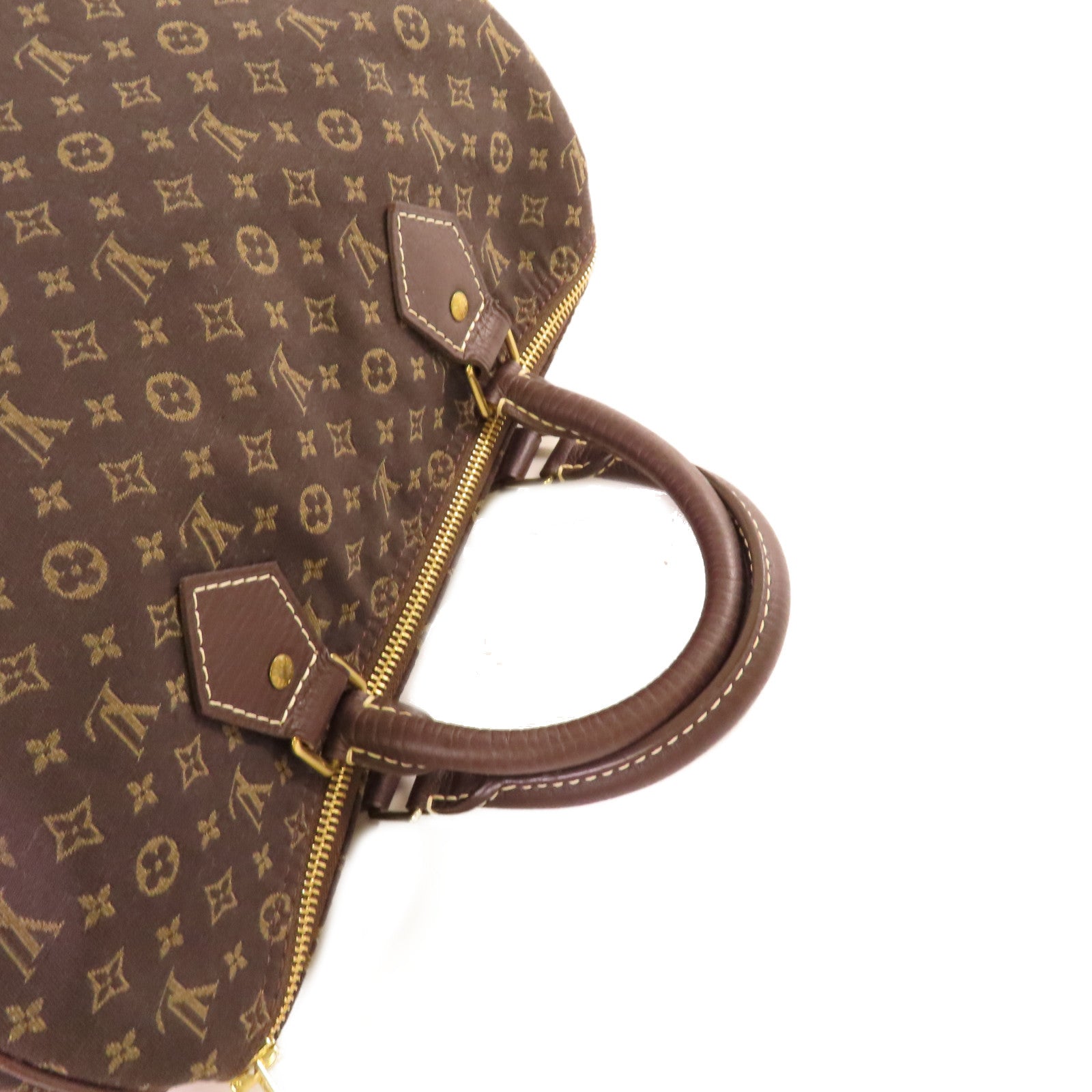 LOUIS VUITTON Monogram Mini Speedy 30 Hand Bag金扣手挽袋啡色