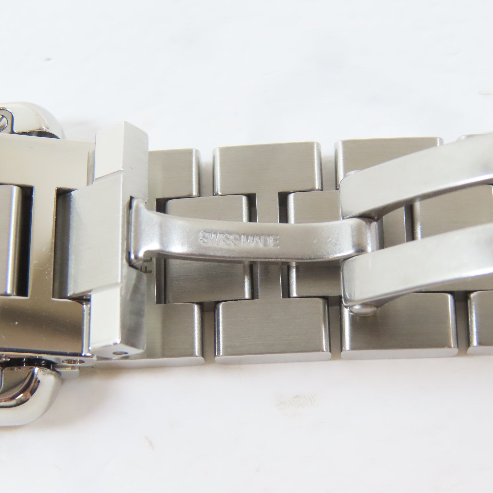 CARTIER Tank Solo不鏽鋼手錶自動機芯白色#15cm
