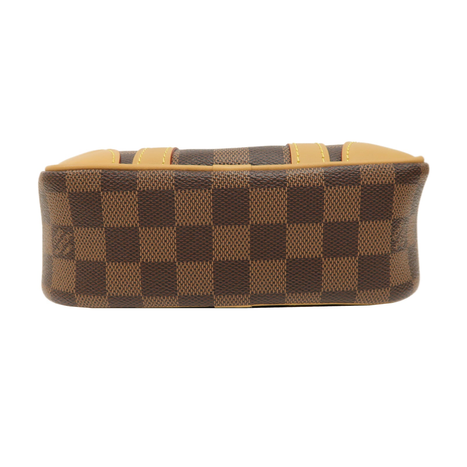 LOUIS VUITTON Damier Valisette Souple BB金扣手挽肩背兩用袋啡色