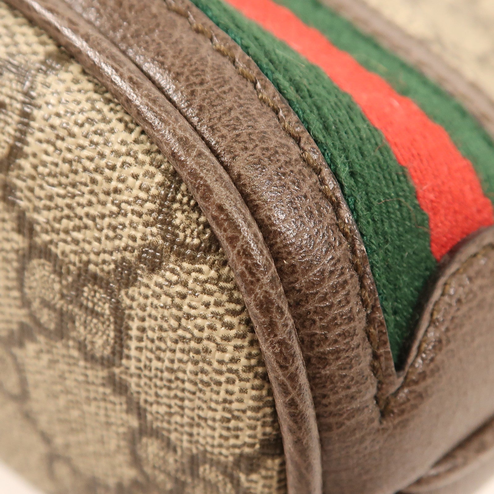 GUCCI GG GHW Ophidia GG Bucket Bag 2 Way Bag 550621 Coated Canvas Brown