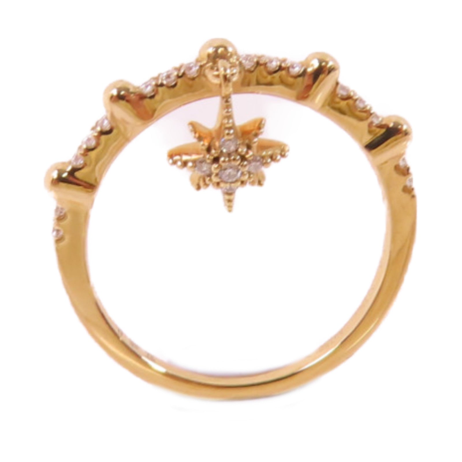 JEWELRY 14K玫瑰金/0.12ct鑽石Diamond Ring戒指US#5