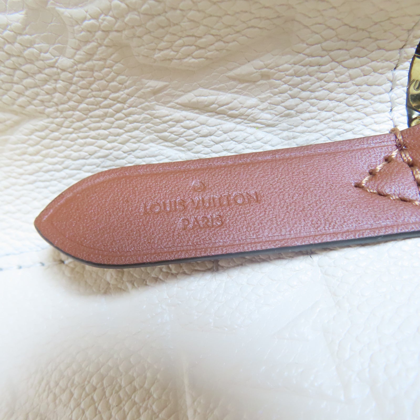 LOUIS VUITTON Monogram Empreinte Noe Noe MM 2 Way Bag金扣手挽肩背兩用袋啡色/米色