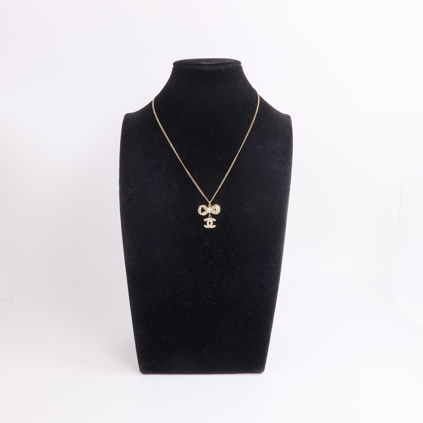 CHANEL 金屬Vintage Necklace水晶項鍊