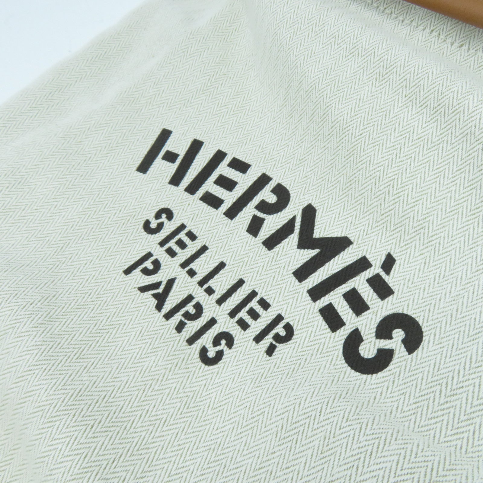 HERMES 【激減優惠】帆布Aline銀扣背包米色/啡色
