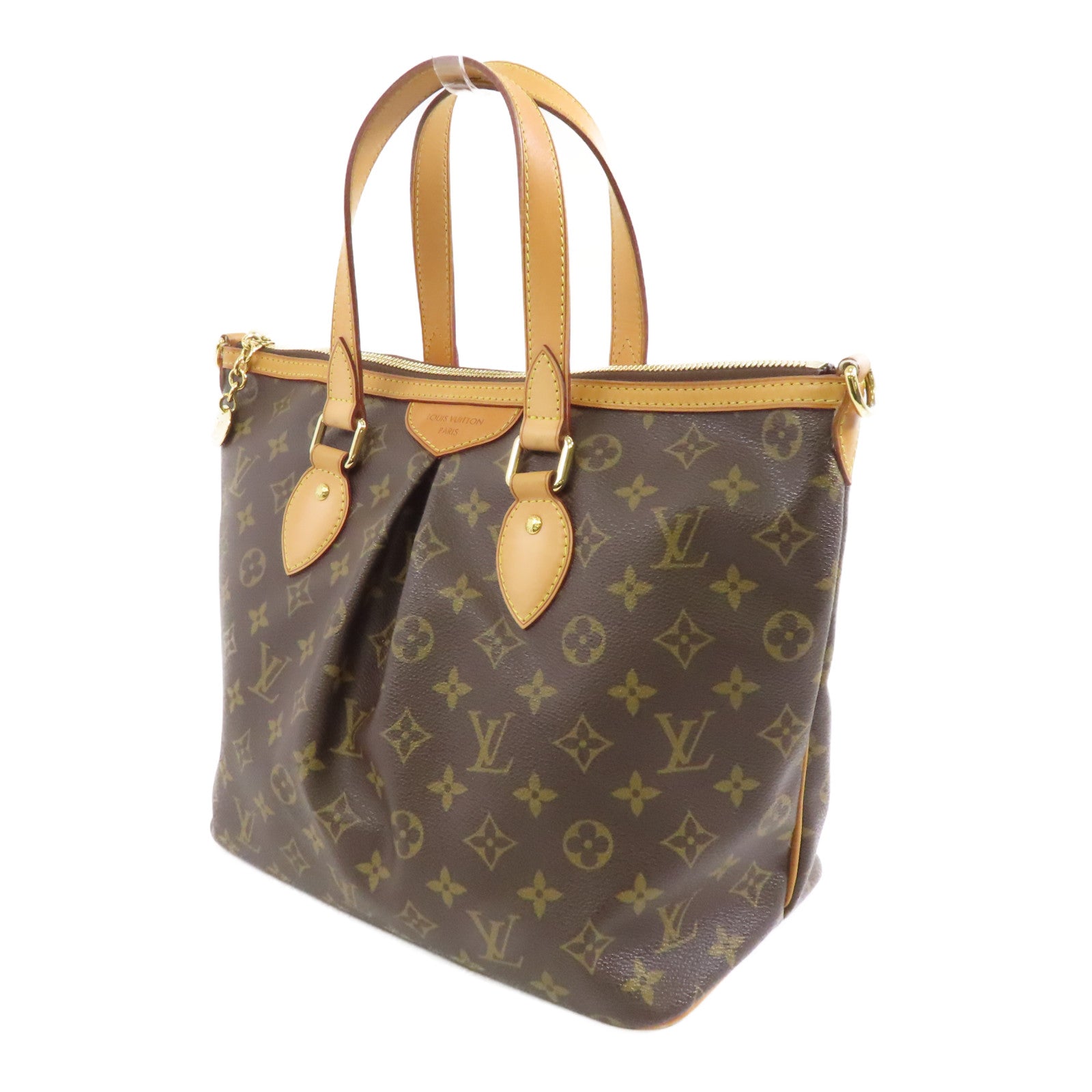 LOUIS VUITTON Monogram Palermo PM金扣手挽肩背兩用袋啡色