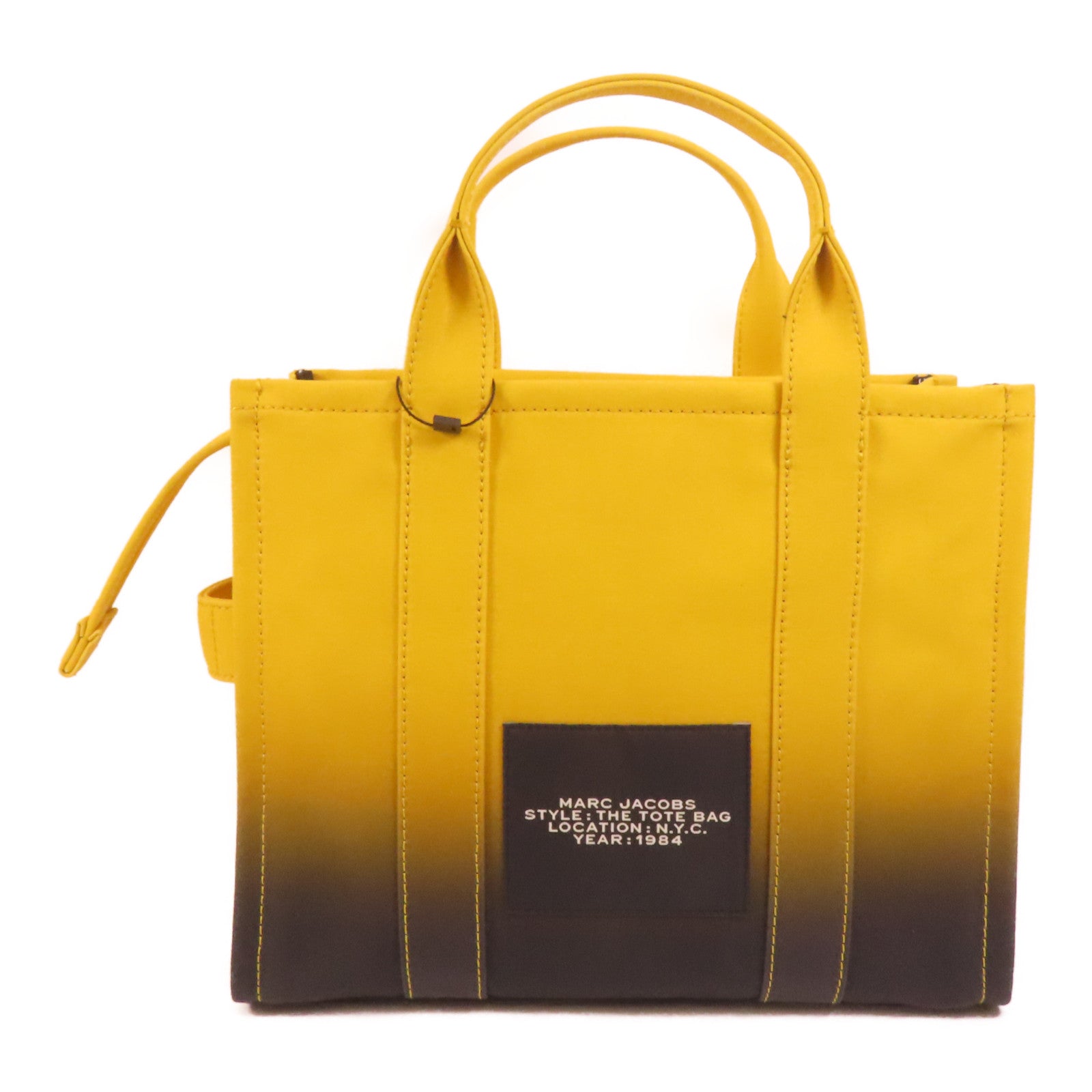 MARC JACOBS 帆布2 Way Shoulder銀扣手挽肩背兩用袋