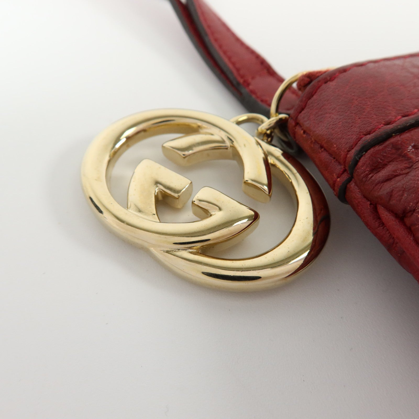 GUCCI 牛皮皮革Wristlet Clutch Bag金扣手拿包