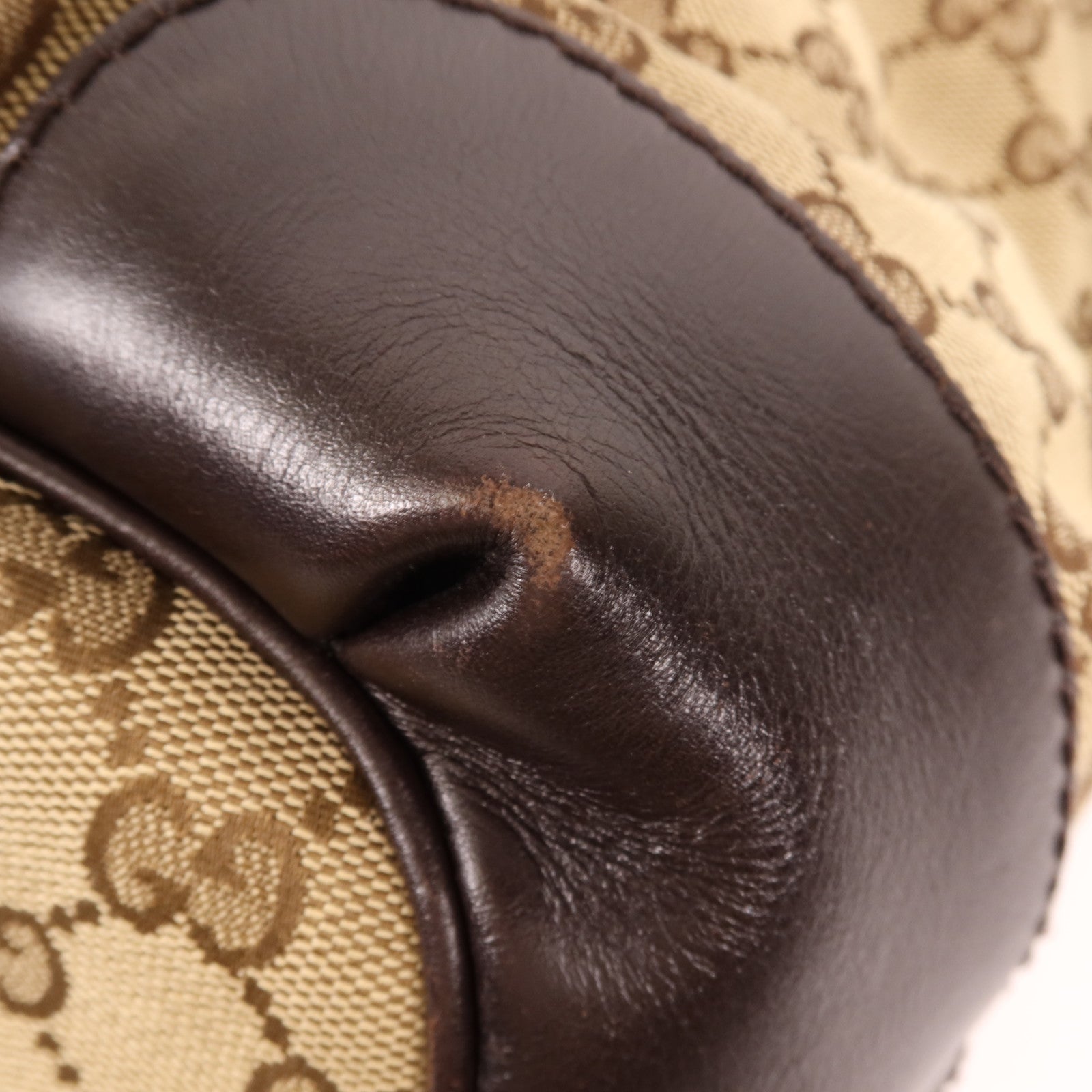 GUCCI 帆布2 Way Shoulder Bag金扣手挽肩背兩用袋