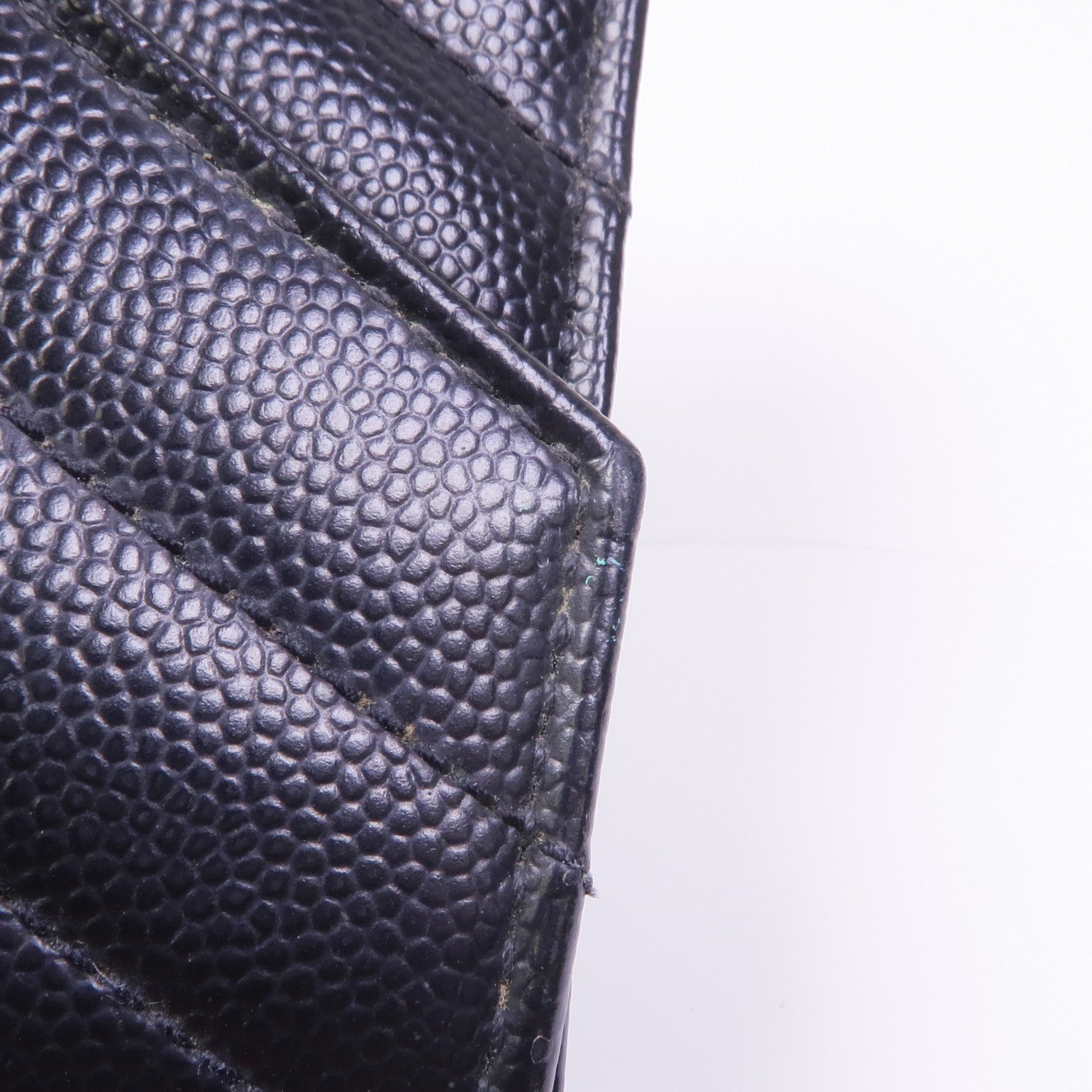 SAINT LAURENT 牛皮皮革Cassandre銀扣錢包