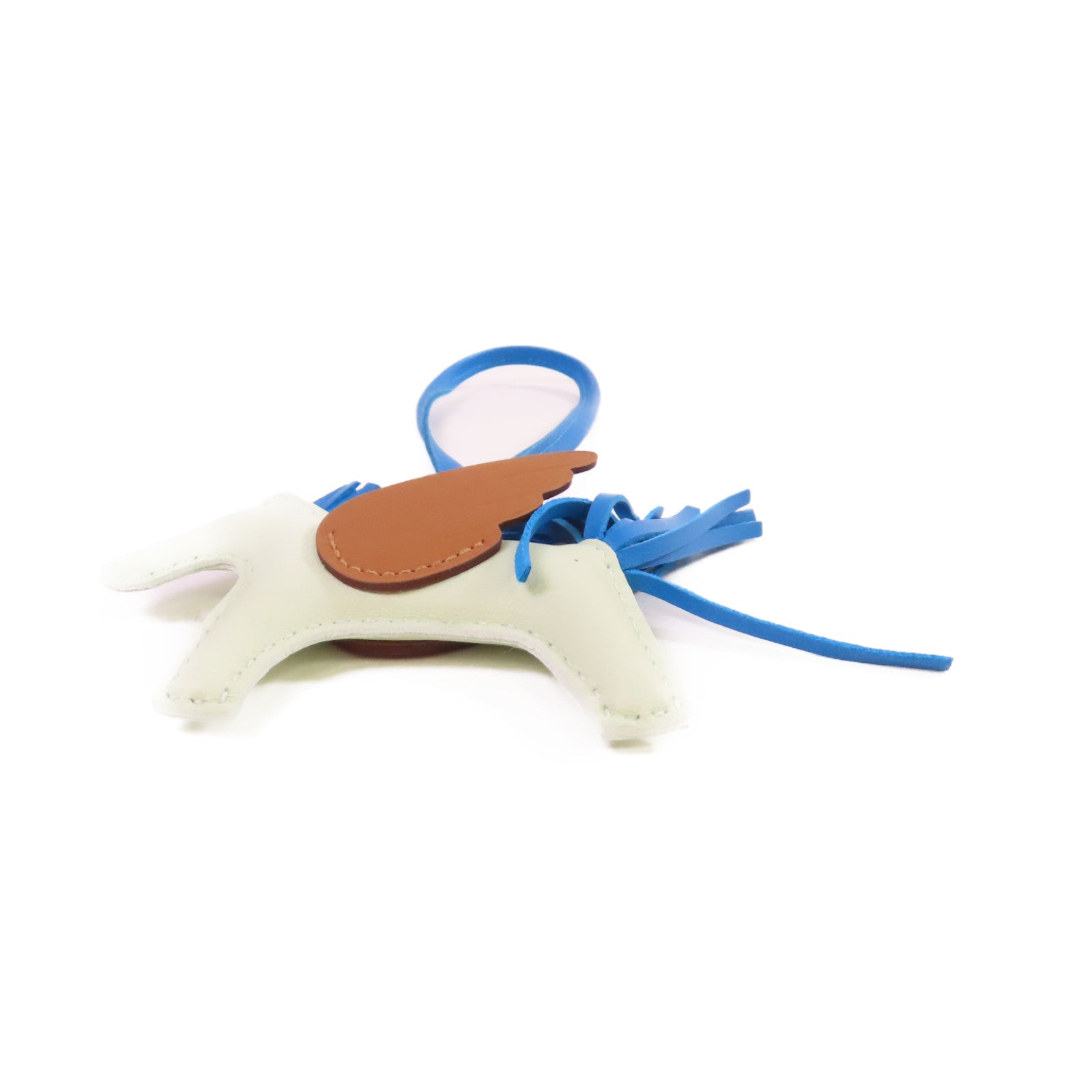 HERMES Swift皮革Rodeo Pegase PM Charm掛飾Vert Fizz氣泡綠色/Gold棕金色