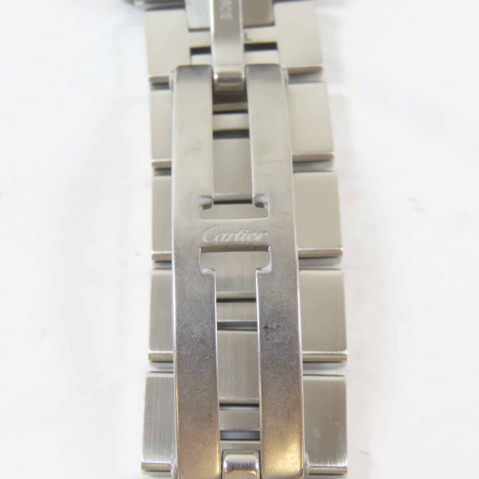 CARTIER Tank Solo不鏽鋼手錶自動機芯白色#15cm