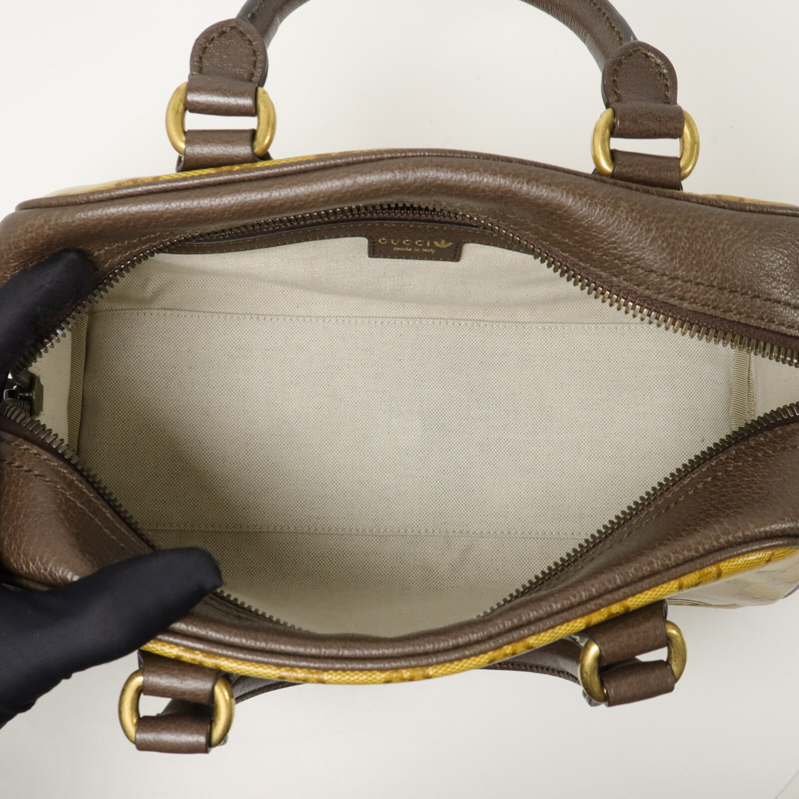 GUCCI 塗層帆布Gucci x Adidas Duffle Bag手挽肩背兩用袋
