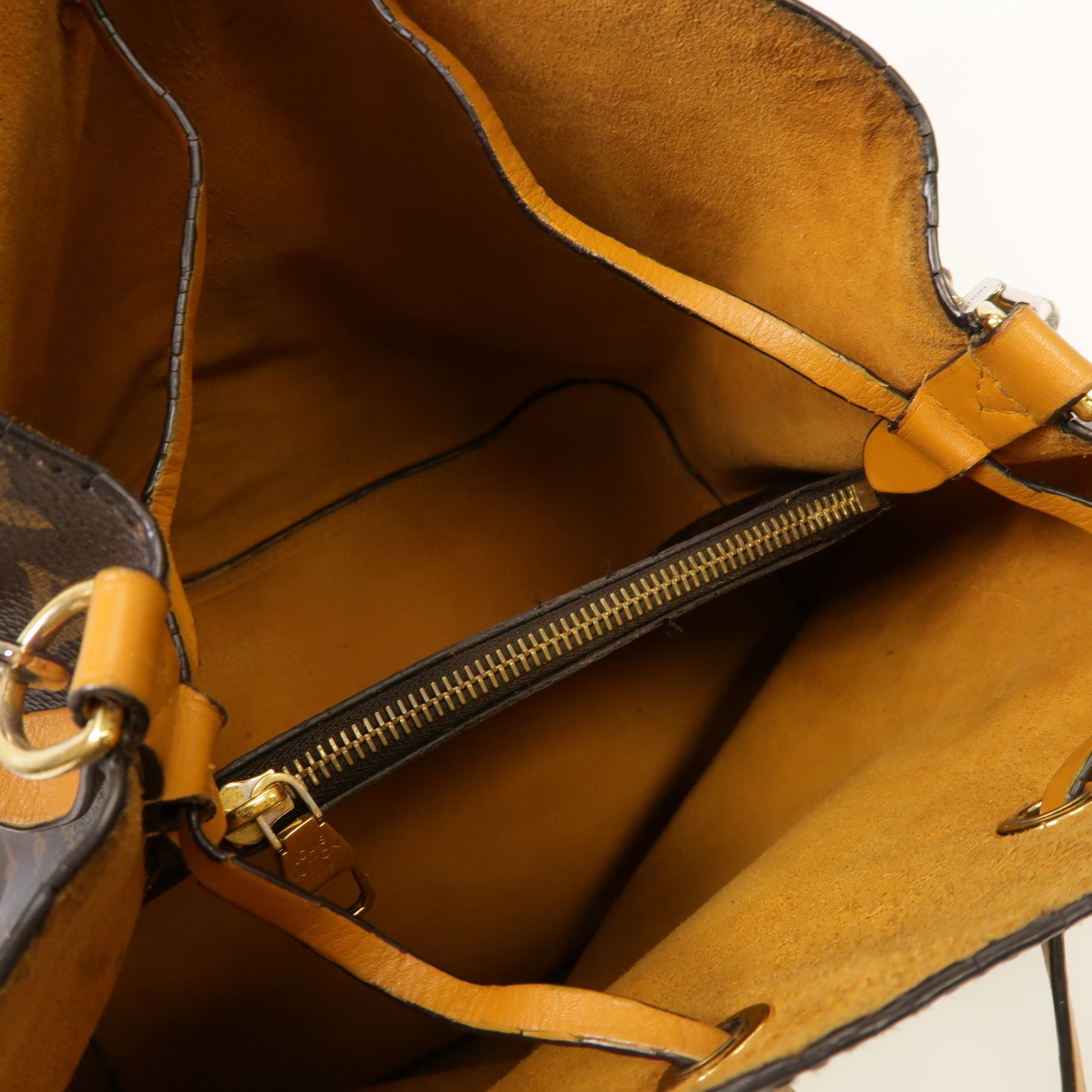 LOUIS VUITTON Monogram Neo Noe MM金扣肩背袋棕色
