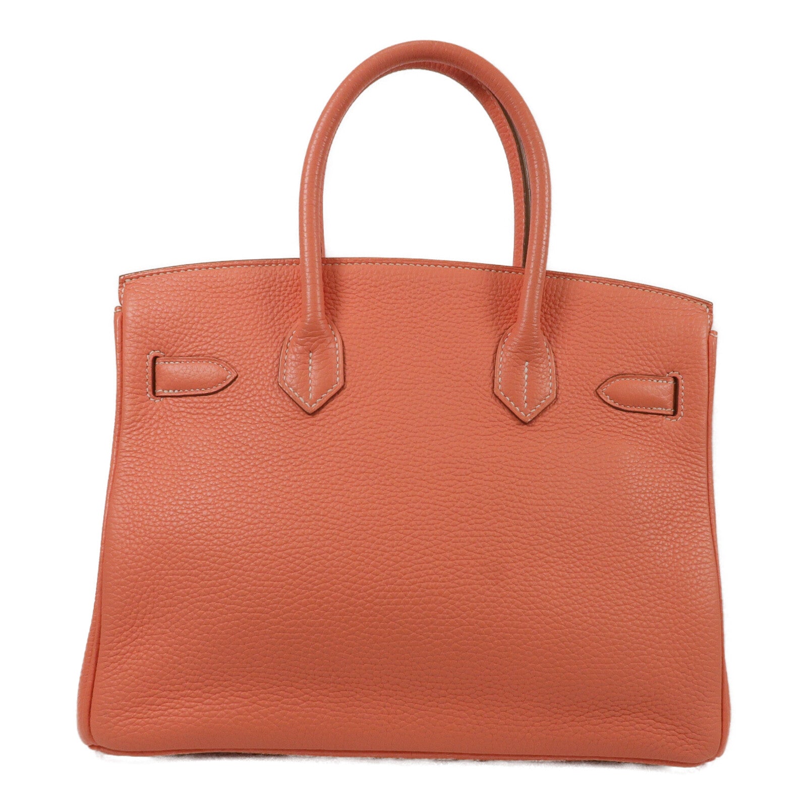 HERMES Clemence皮革Birkin 30手挽袋Crevette