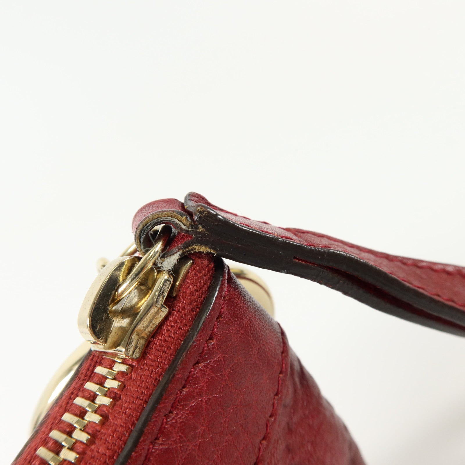 GUCCI 牛皮皮革Wristlet Clutch Bag金扣手拿包