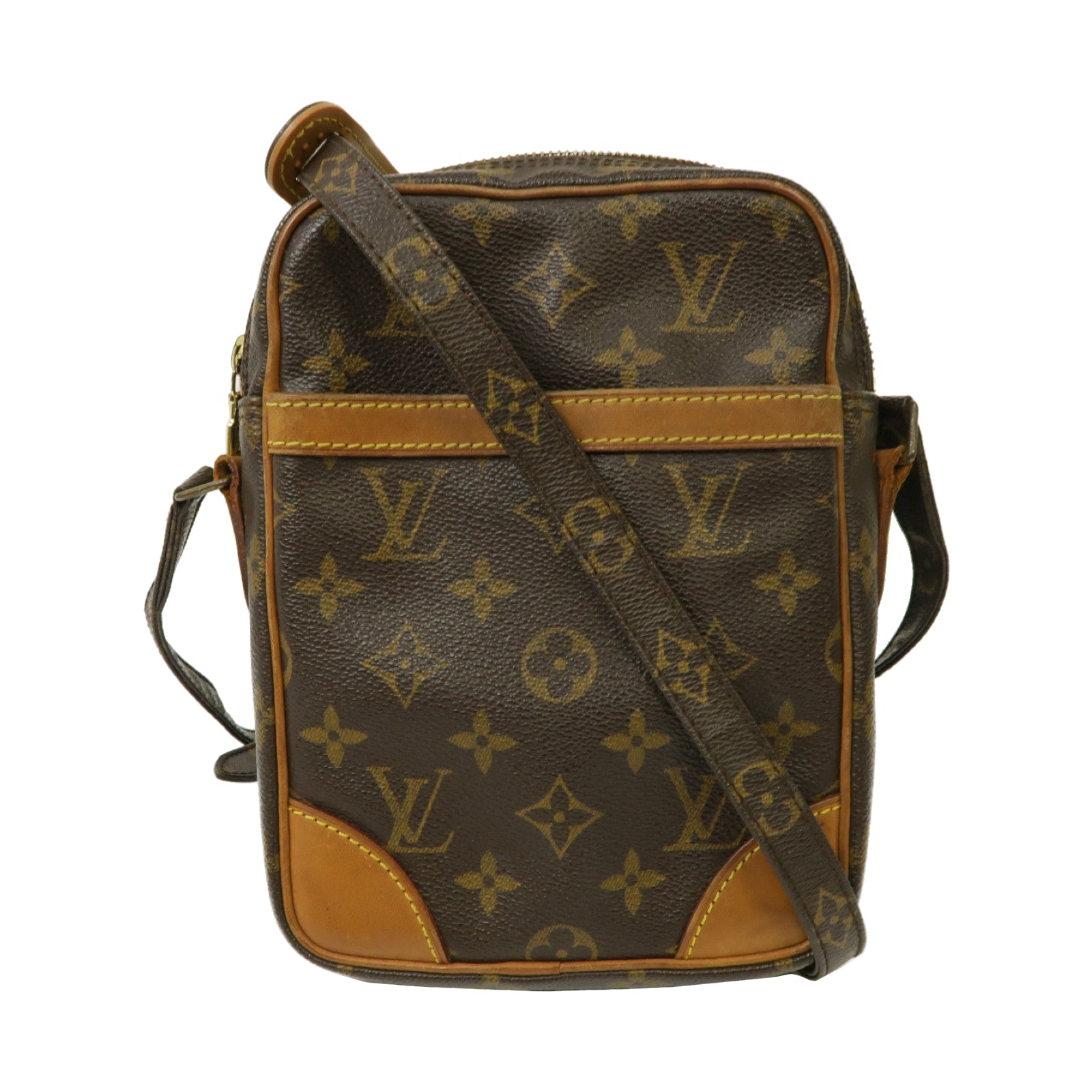 LOUIS VUITTON 【激減優惠】Monogram Danube金扣肩背袋啡色