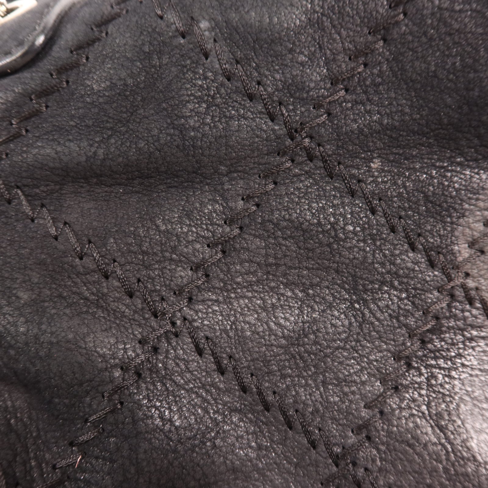 CHANEL 麂皮皮革Chain Shoulder Bag銀扣鏈帶肩背袋