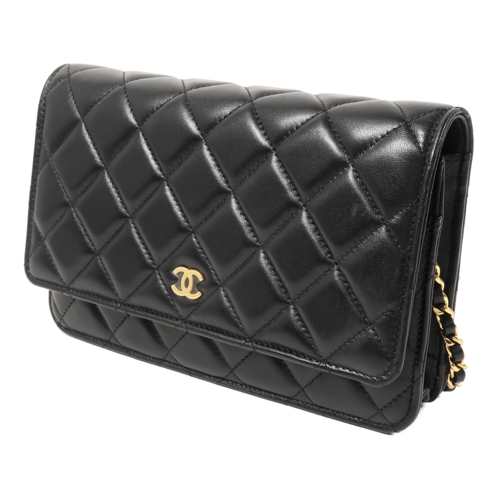 CHANEL 羊皮皮革WOC Wallet On Chain鏈帶肩背袋