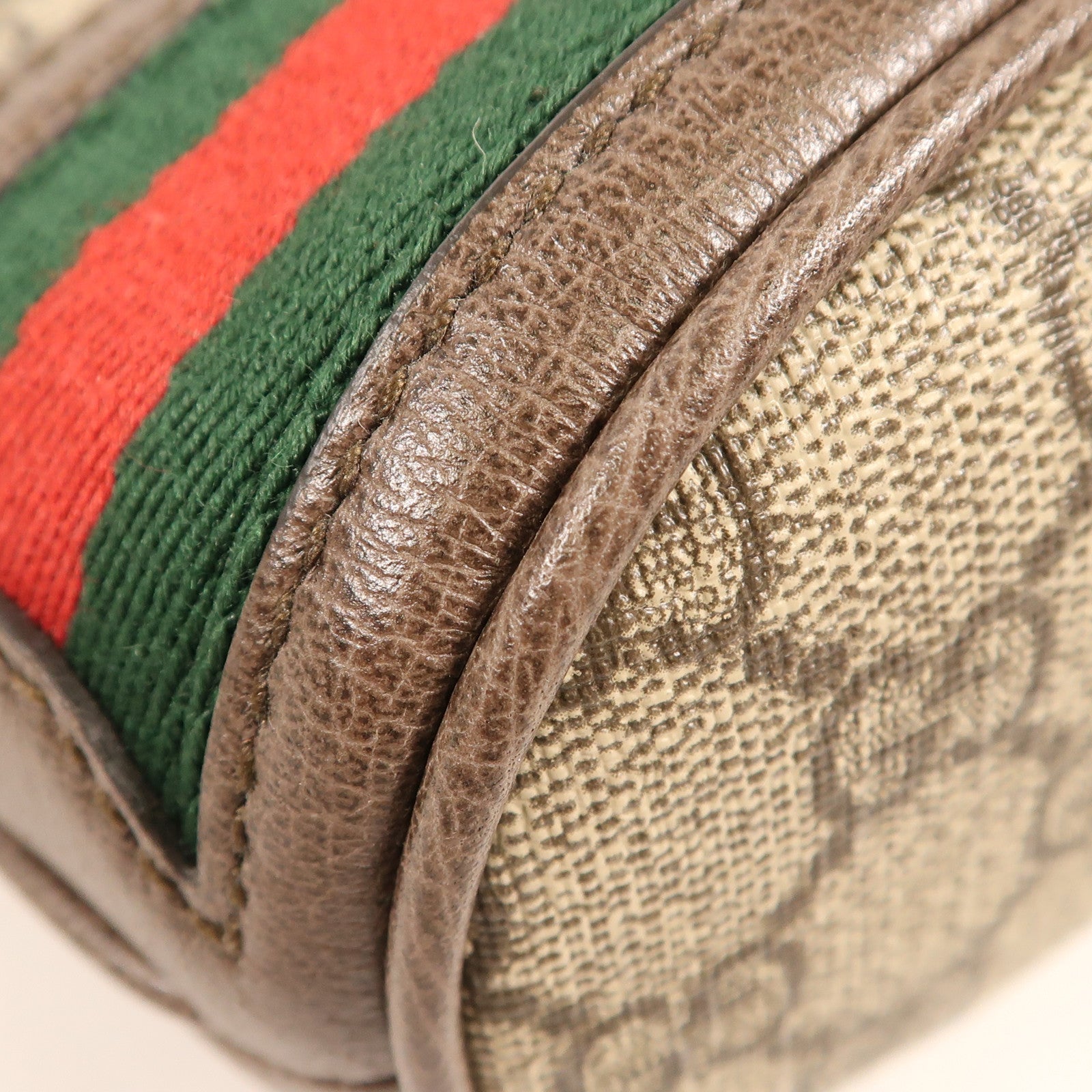 GUCCI GG GHW Ophidia GG Bucket Bag 2 Way Bag 550621 Coated Canvas Brown