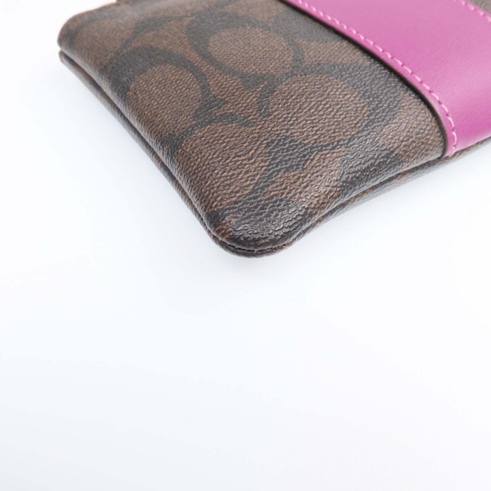 COACH 塗層帆布Pouch金扣長錢包