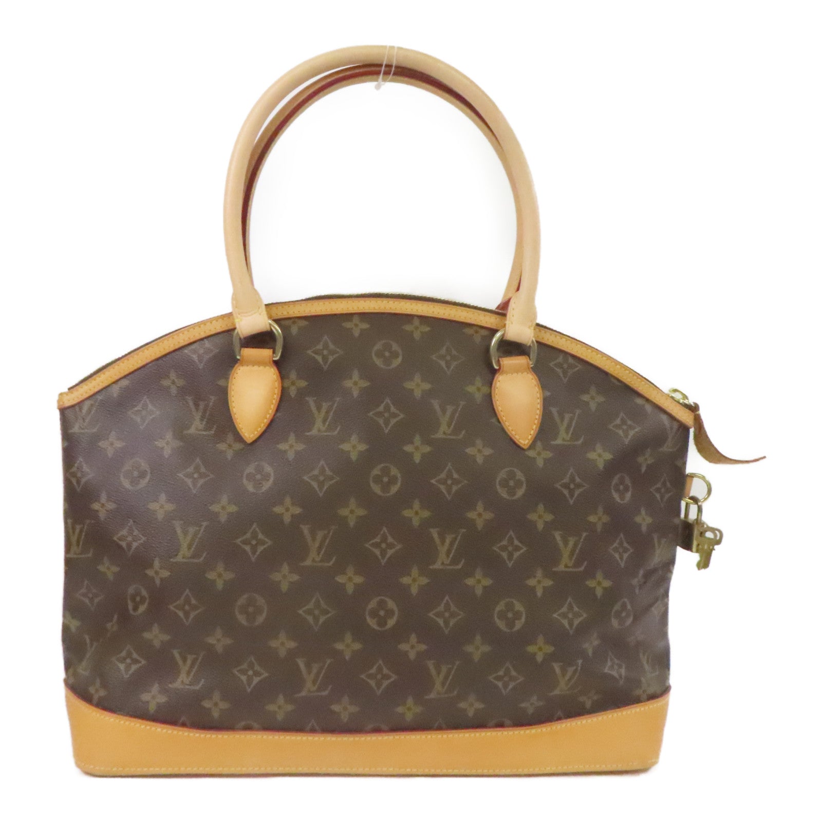 LOUIS VUITTON 【激減優惠】Monogram Lockit horizontal金扣手挽袋啡色