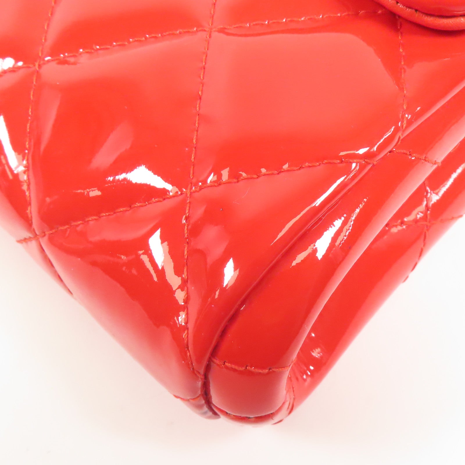 CHANEL 漆皮皮革Shoulder Bag銀扣鏈帶肩背袋