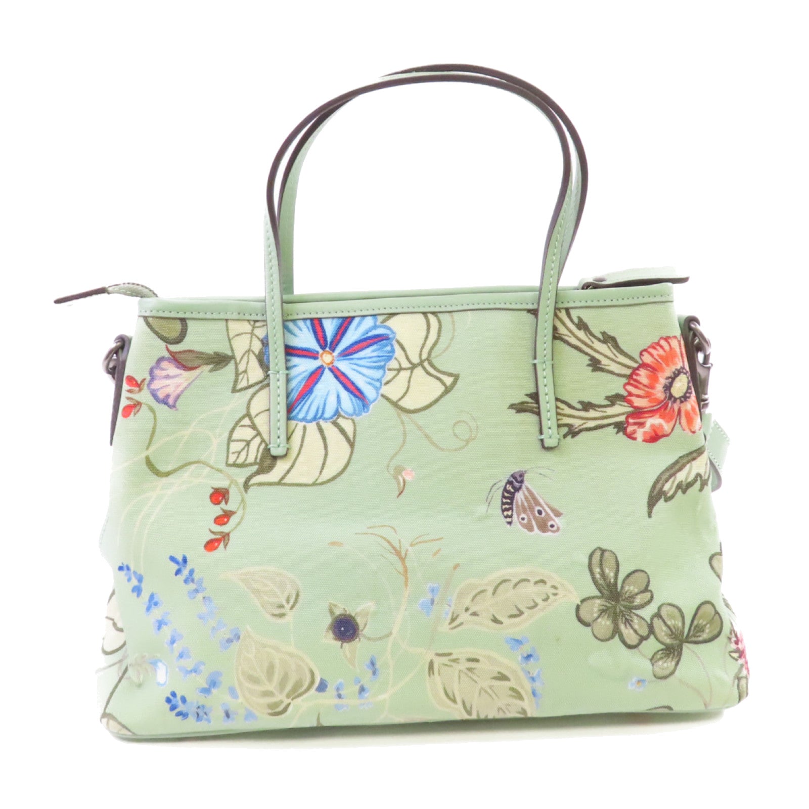 GUCCI 帆布2Way Tote Bag手挽肩背兩用袋綠色