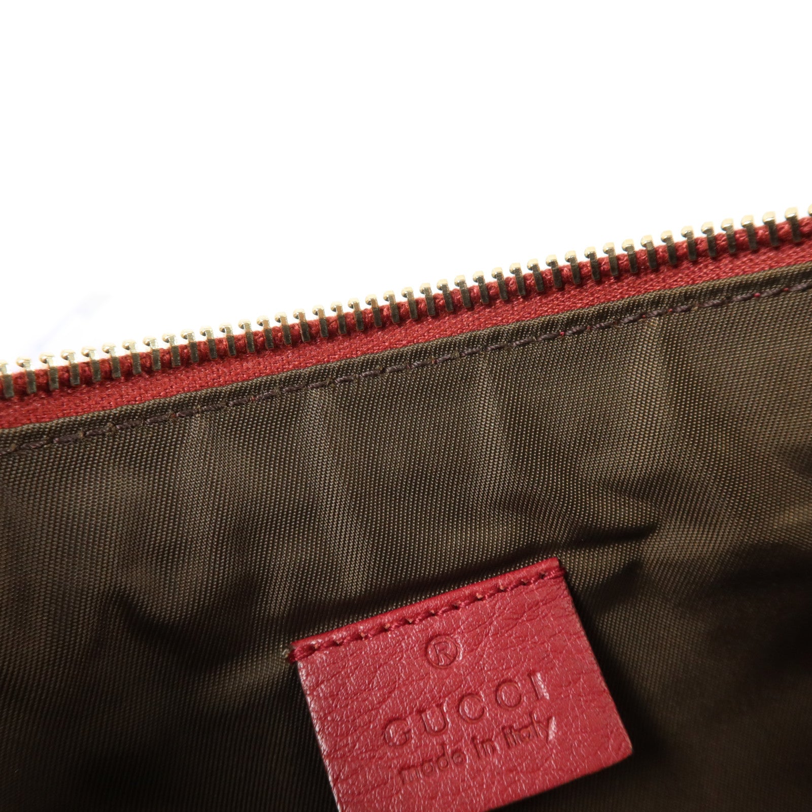 GUCCI 牛皮皮革Wristlet Clutch Bag金扣手拿包