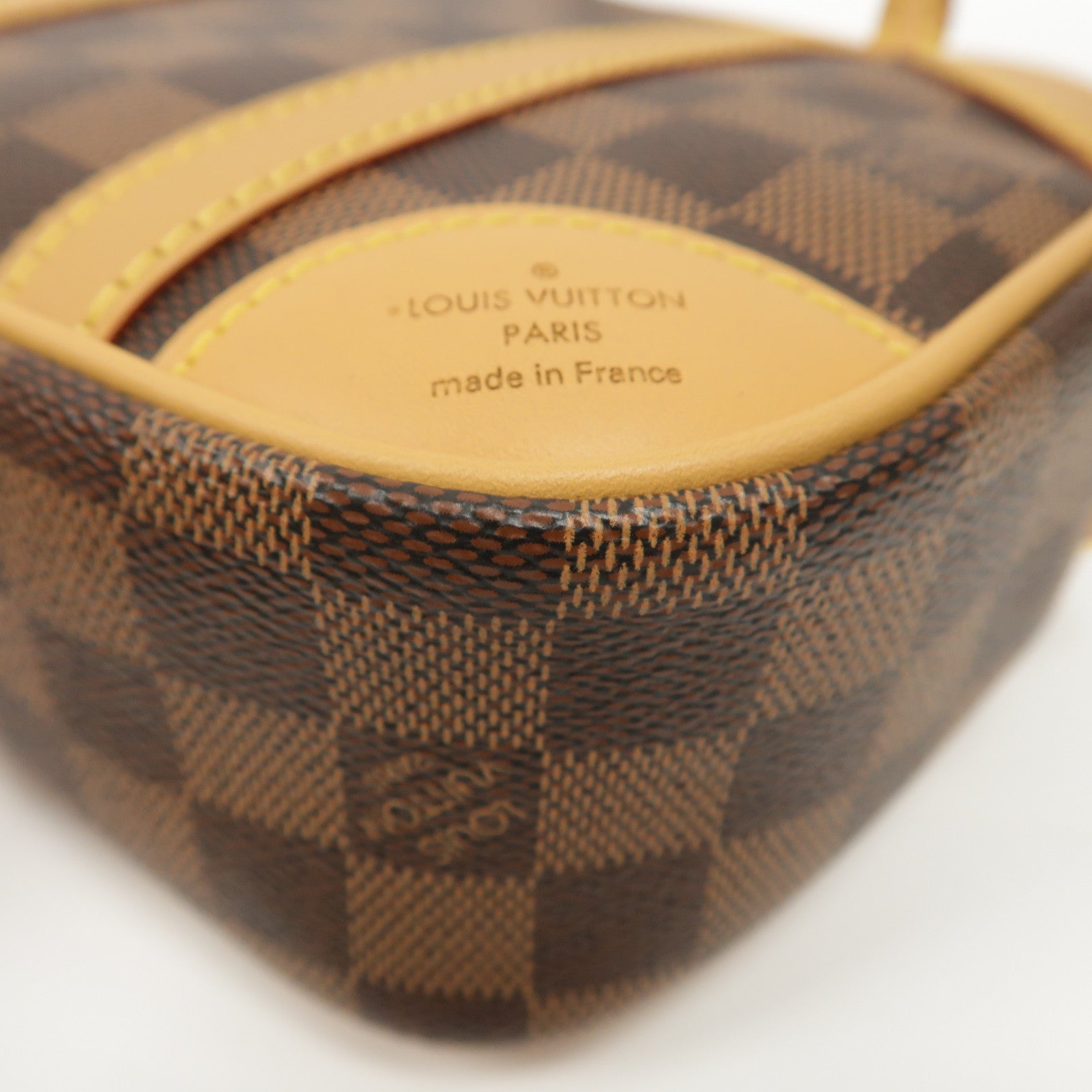 LOUIS VUITTON Damier Valisette Souple BB金扣手挽肩背兩用袋啡色