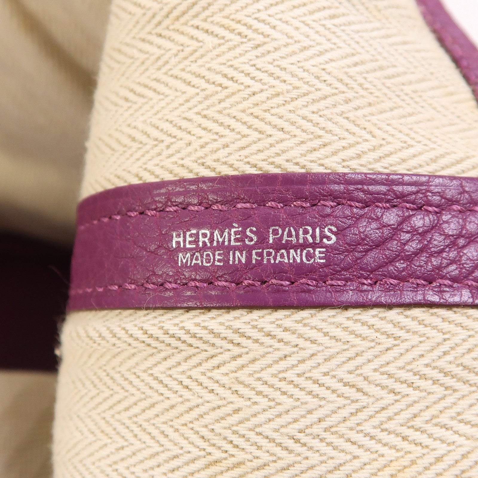 HERMES Negonda皮革GardenParty PM銀扣手挽袋Anemone
