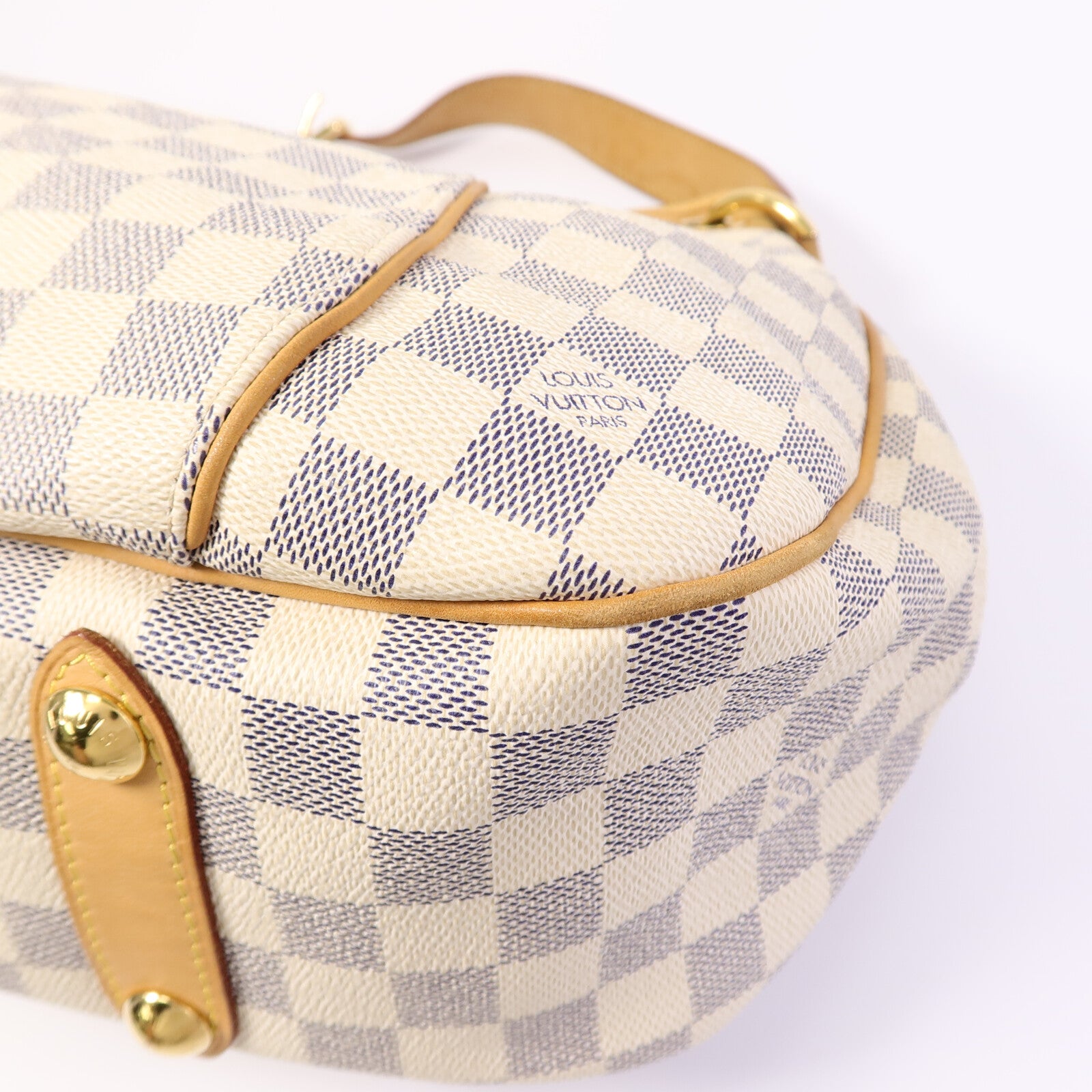 LOUIS VUITTON Damier Azur Galliera PM金扣肩背袋