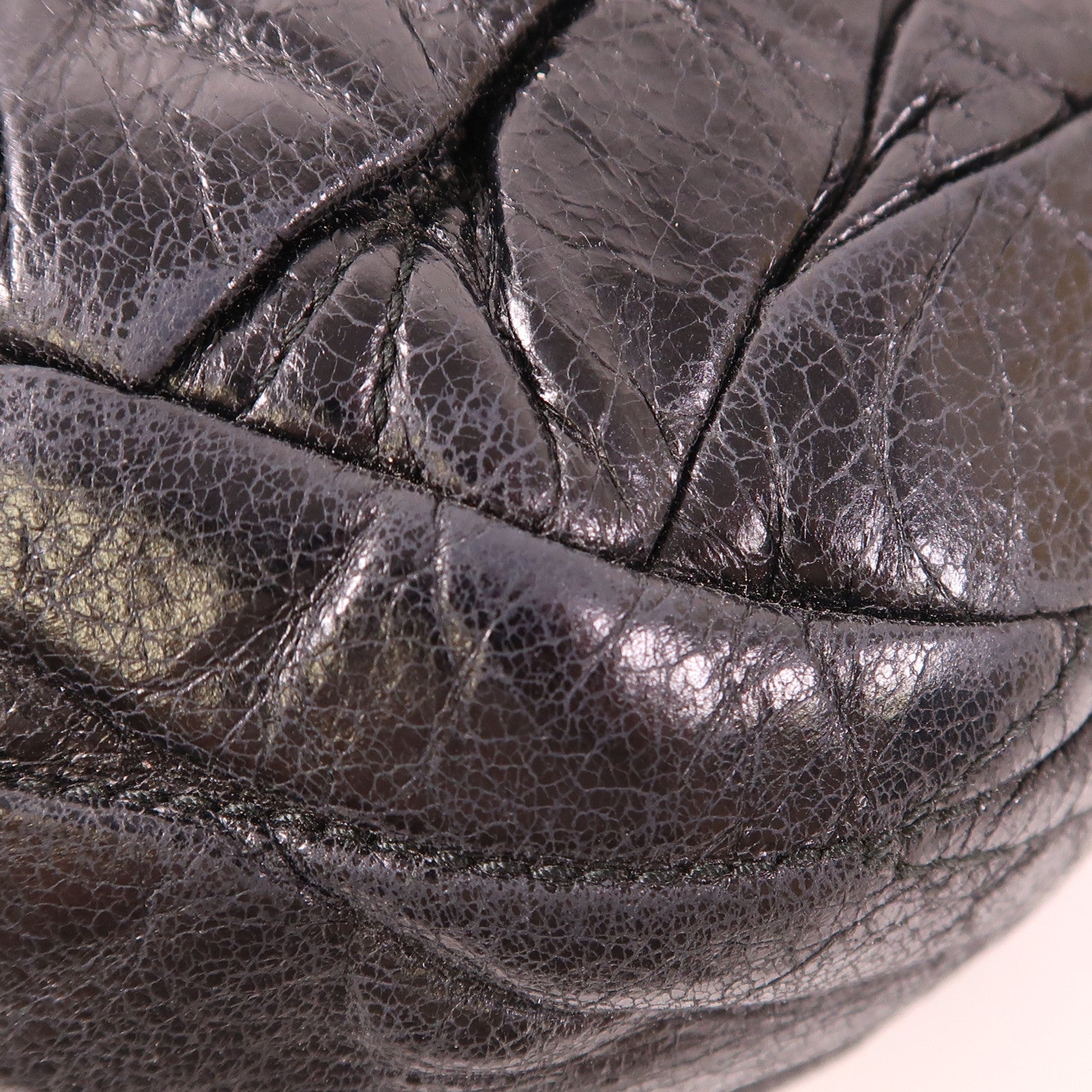 Miu Miu 【激減優惠】皮革Shoulder Bag金扣手挽肩背兩用袋