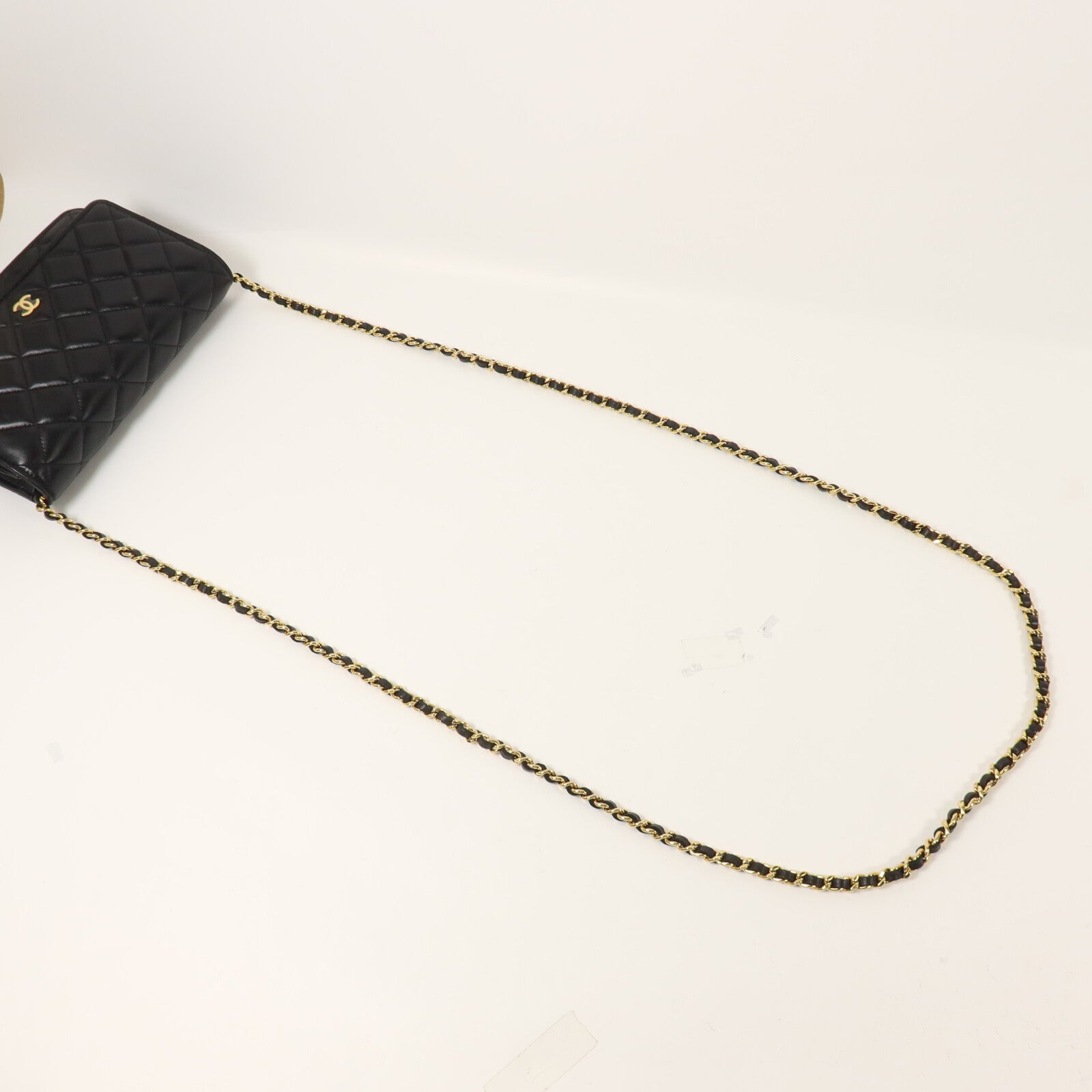 CHANEL 羊皮皮革WOC Wallet On Chain鏈帶肩背袋