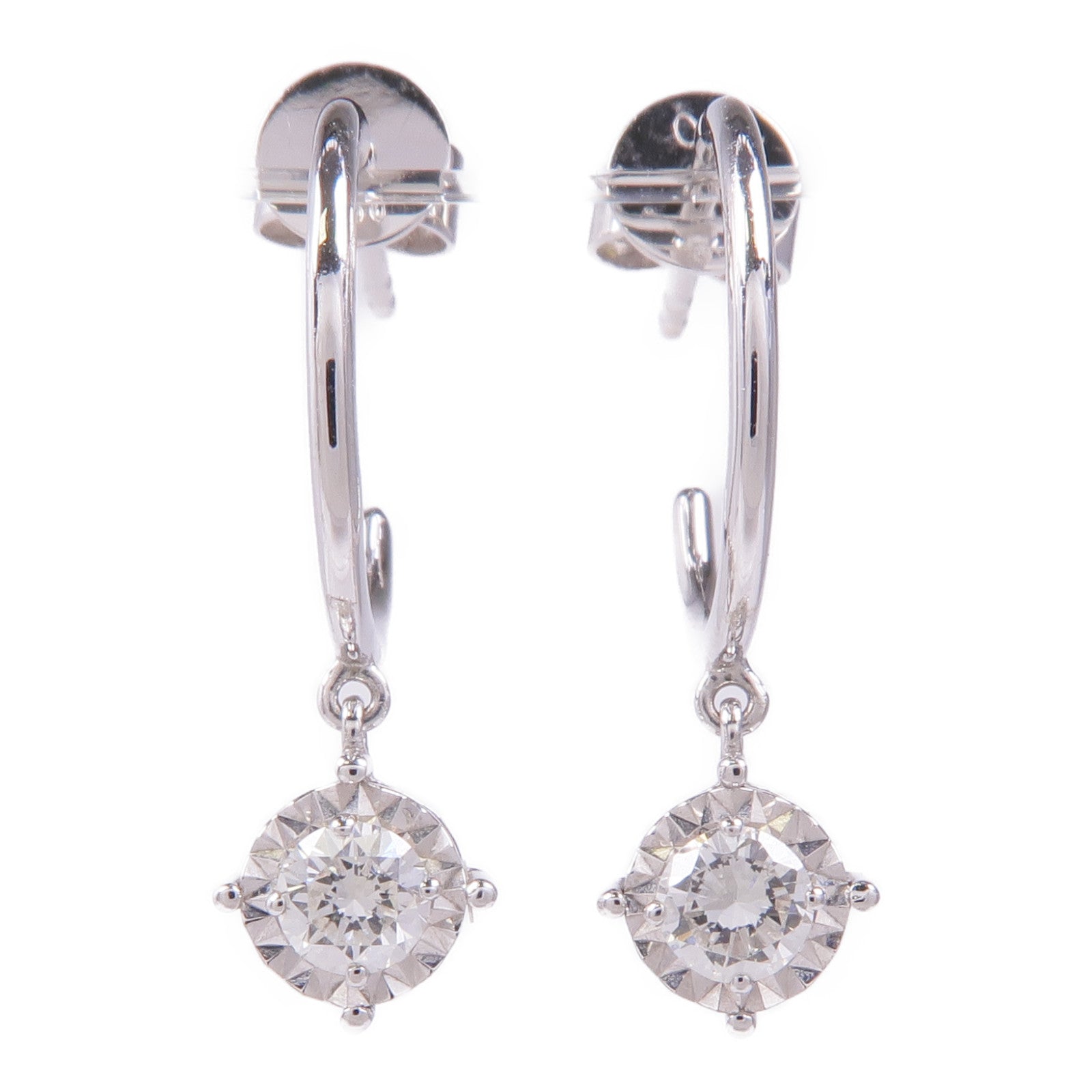 JEWELRY 18K白金Diamond Earrings鑽石耳環