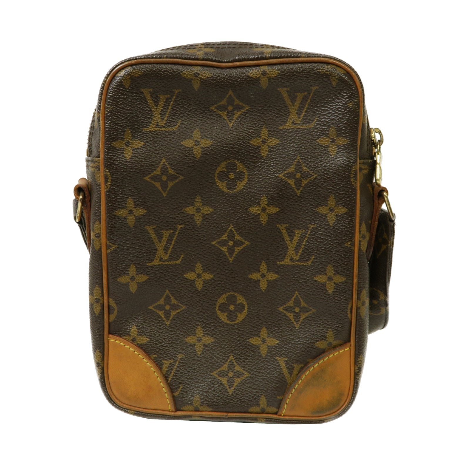 LOUIS VUITTON 【激減優惠】Monogram Danube金扣肩背袋啡色