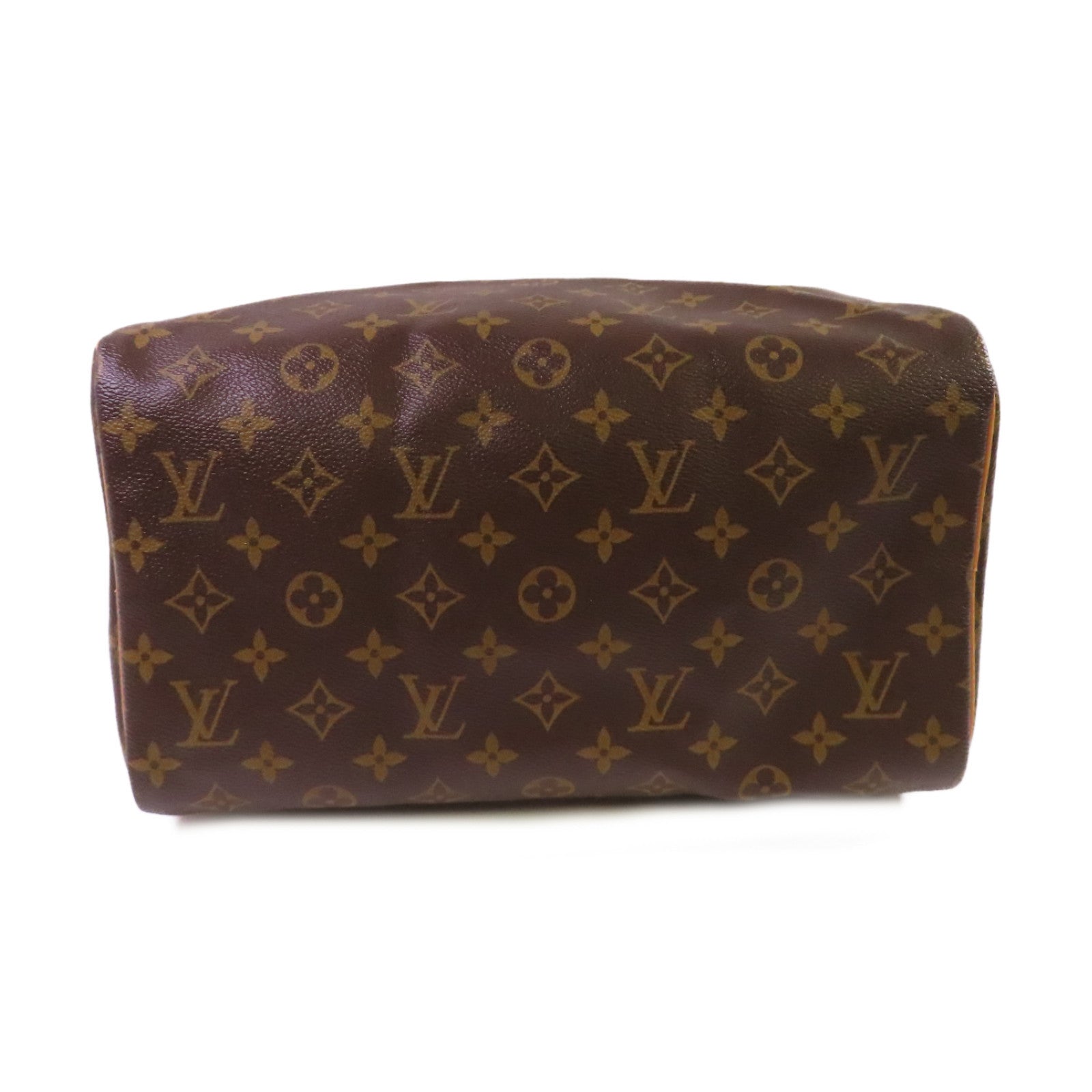 LOUIS VUITTON Monogram Speedy 30 Hand Bag金扣手挽袋啡色